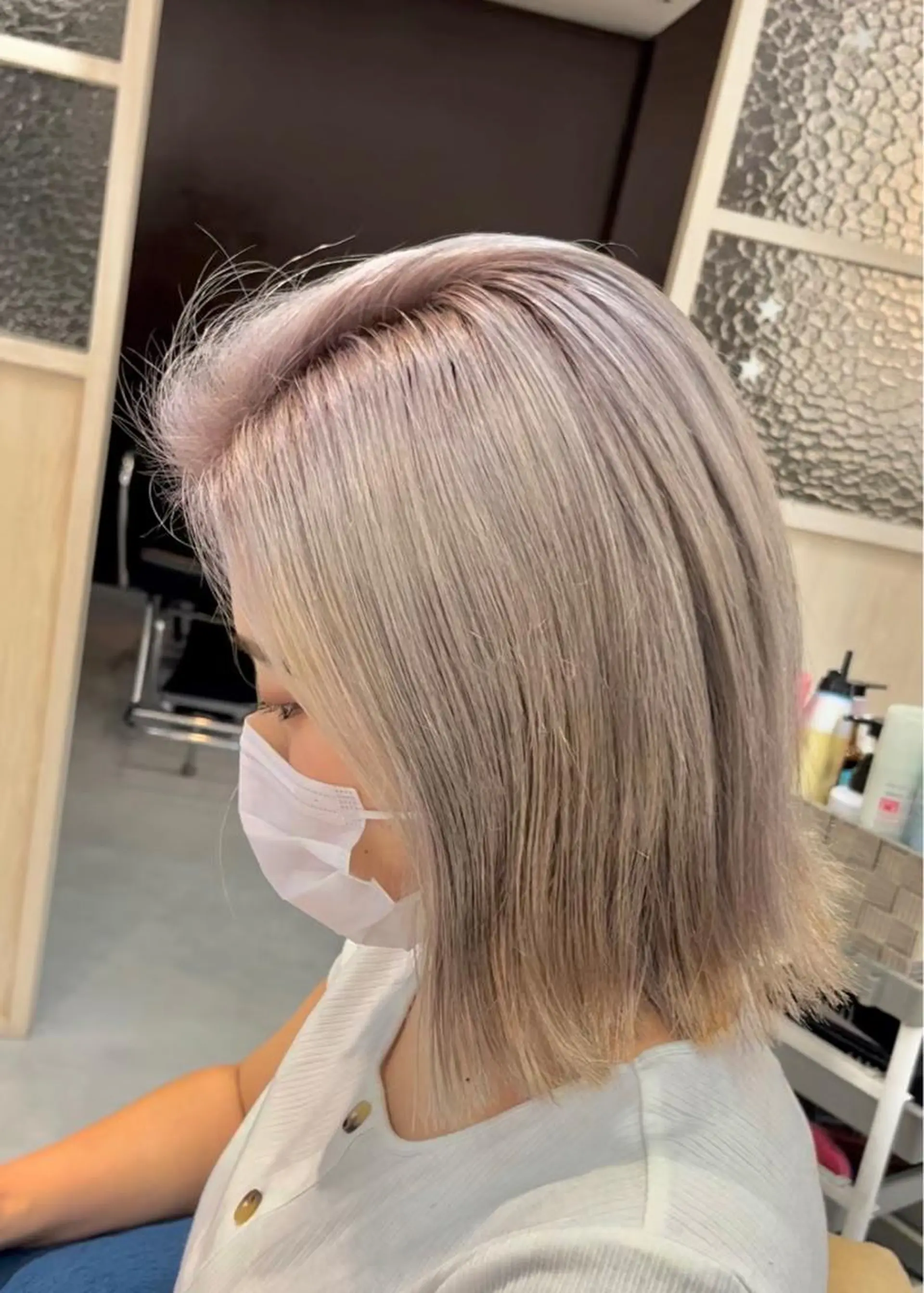 ミディアム 縮毛矯正/髪質改善 斉藤春のヘアスタイル