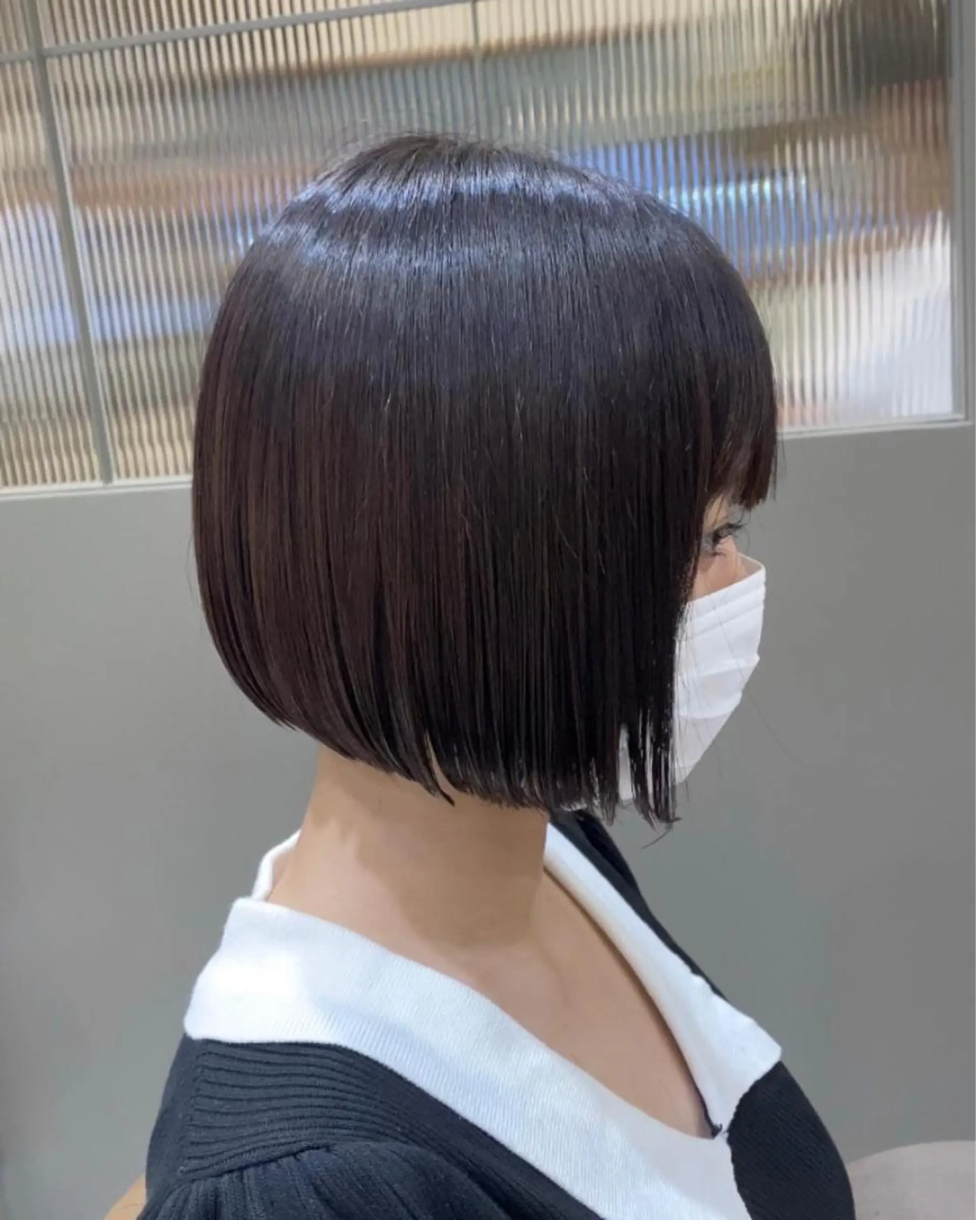 ショート ボブ カット ヘアカラー トリートメント 坂井 茅聖のヘアスタイル