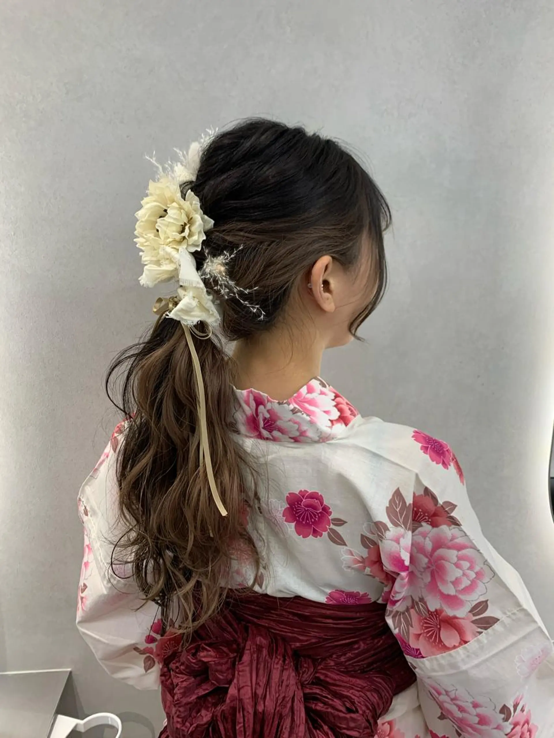 ロング 卒業式のヘアスタイル 学生 韓国風ヘア 浴衣 当日予約大歓迎💕/ Chisatoのヘアスタイル