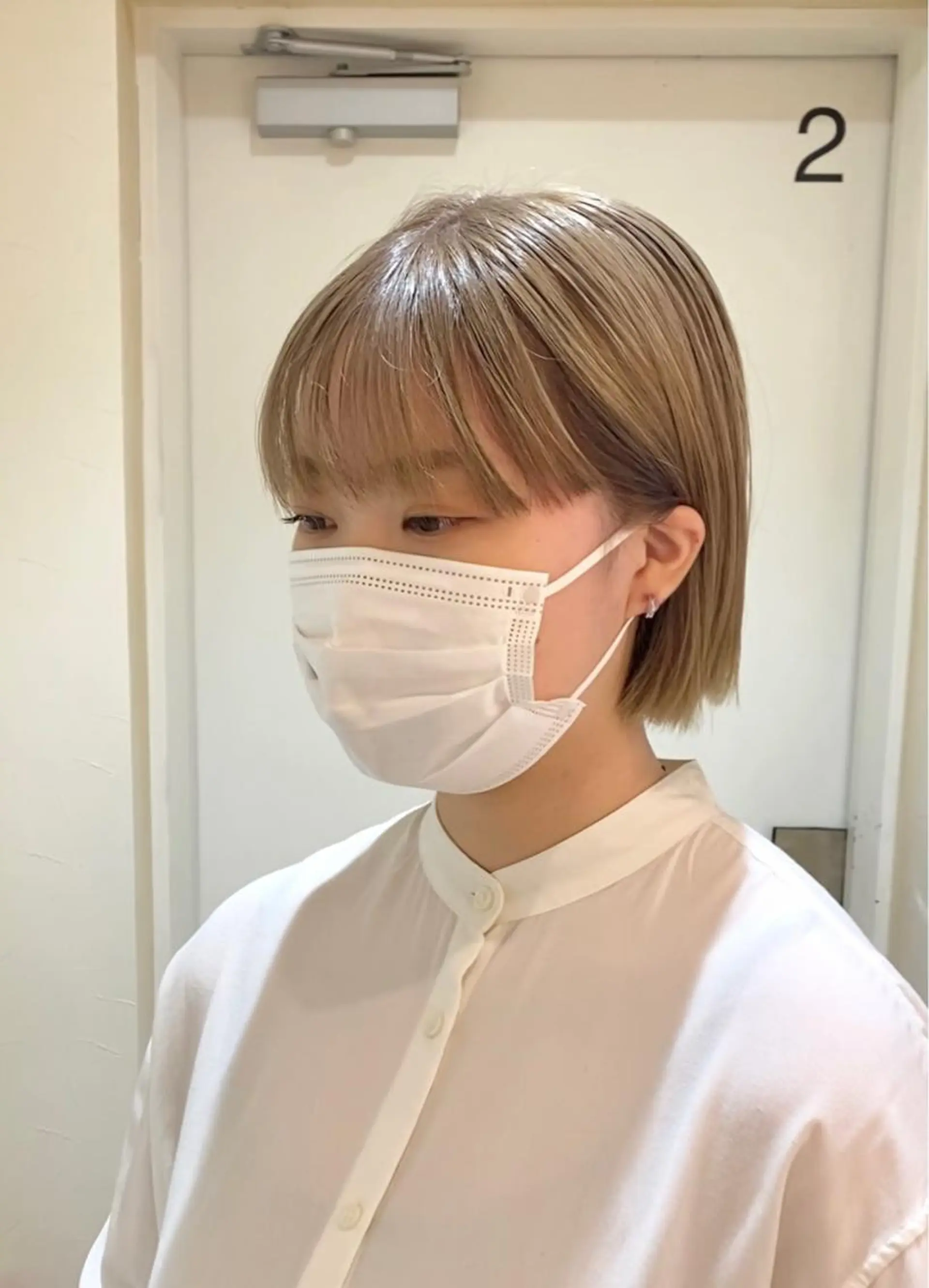 ショート カラー ブロンド ボブ ✨BASSA 【高田馬場】✨のヘアスタイル