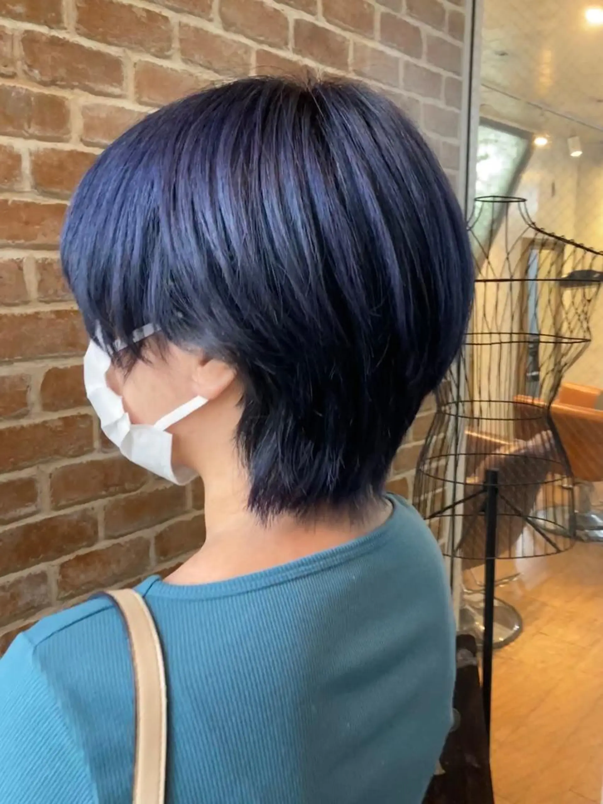 ショート カラー ブルーカラー ネイビーカラー corona hairdesign KAZUE MAEDA所属・マエダ　カズエ🫶 coronahairのヘアスタイル
