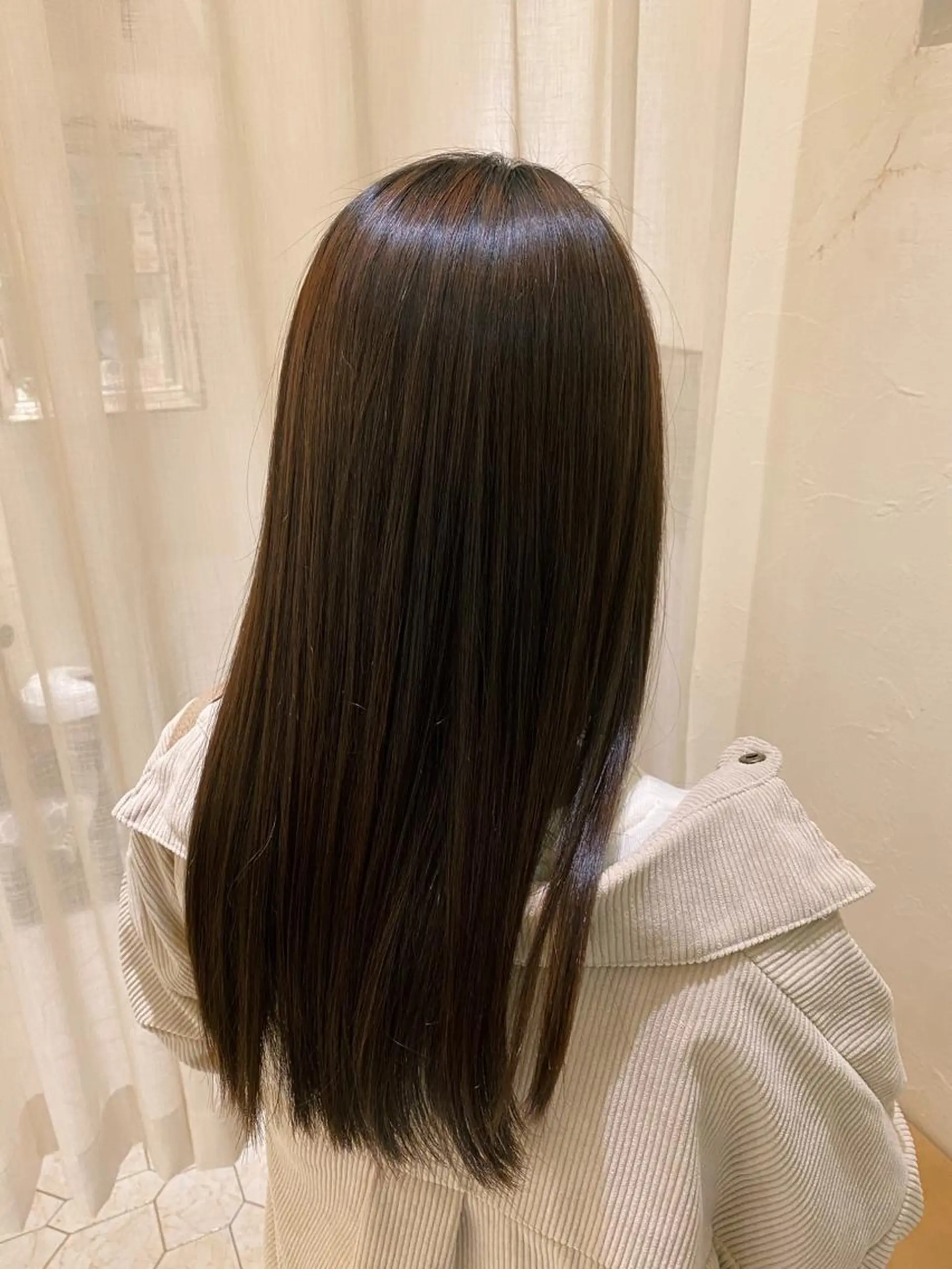 ロング 縮毛矯正 艶カラー/ 縮毛矯正 /   タキダのヘアスタイル