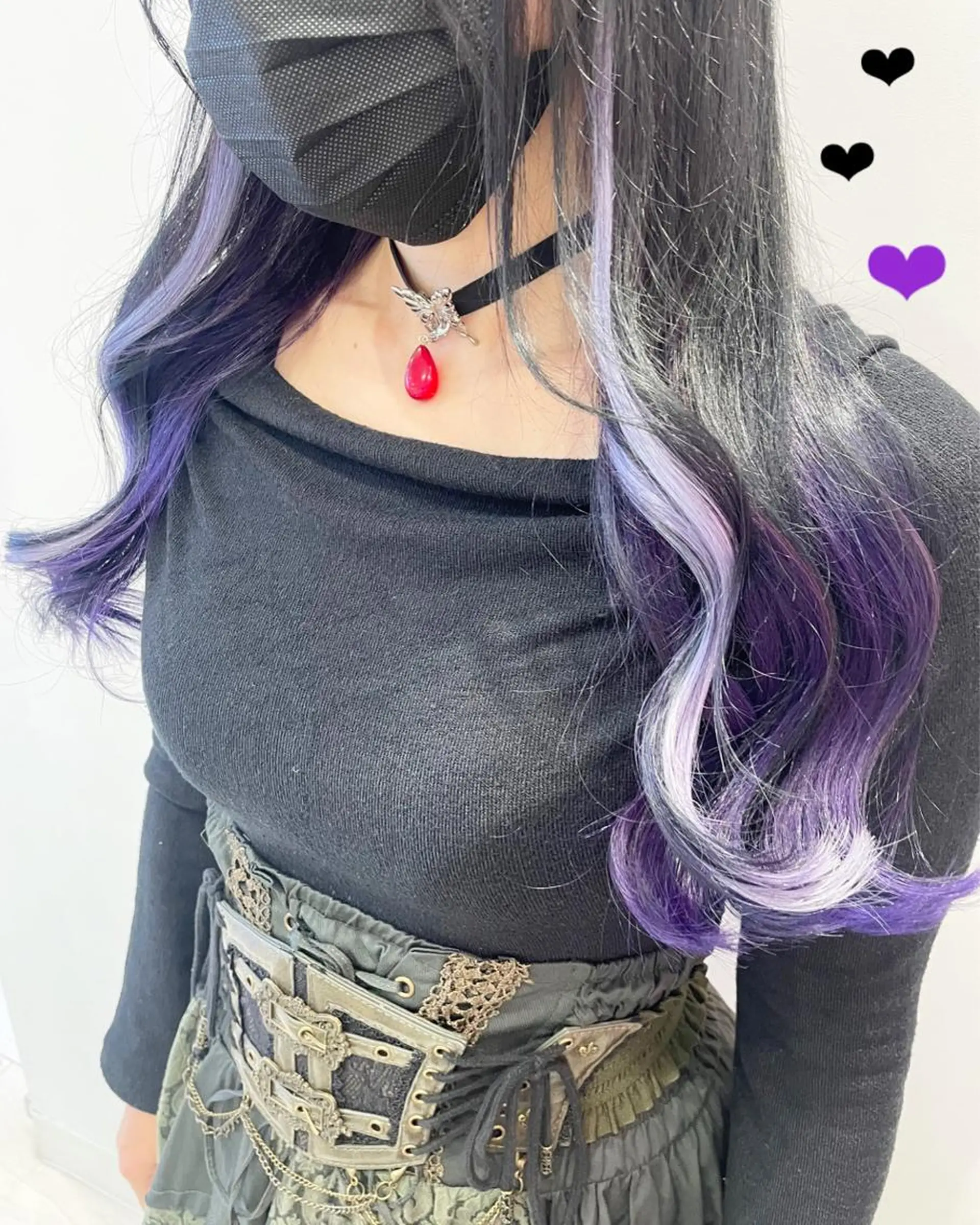 セミロング カラー グラデーションカラー ラベンダーカラー エクステ EMANON新宿東口所属・新宿駅近♡ ♡個室♡三都季🌜のヘアスタイル