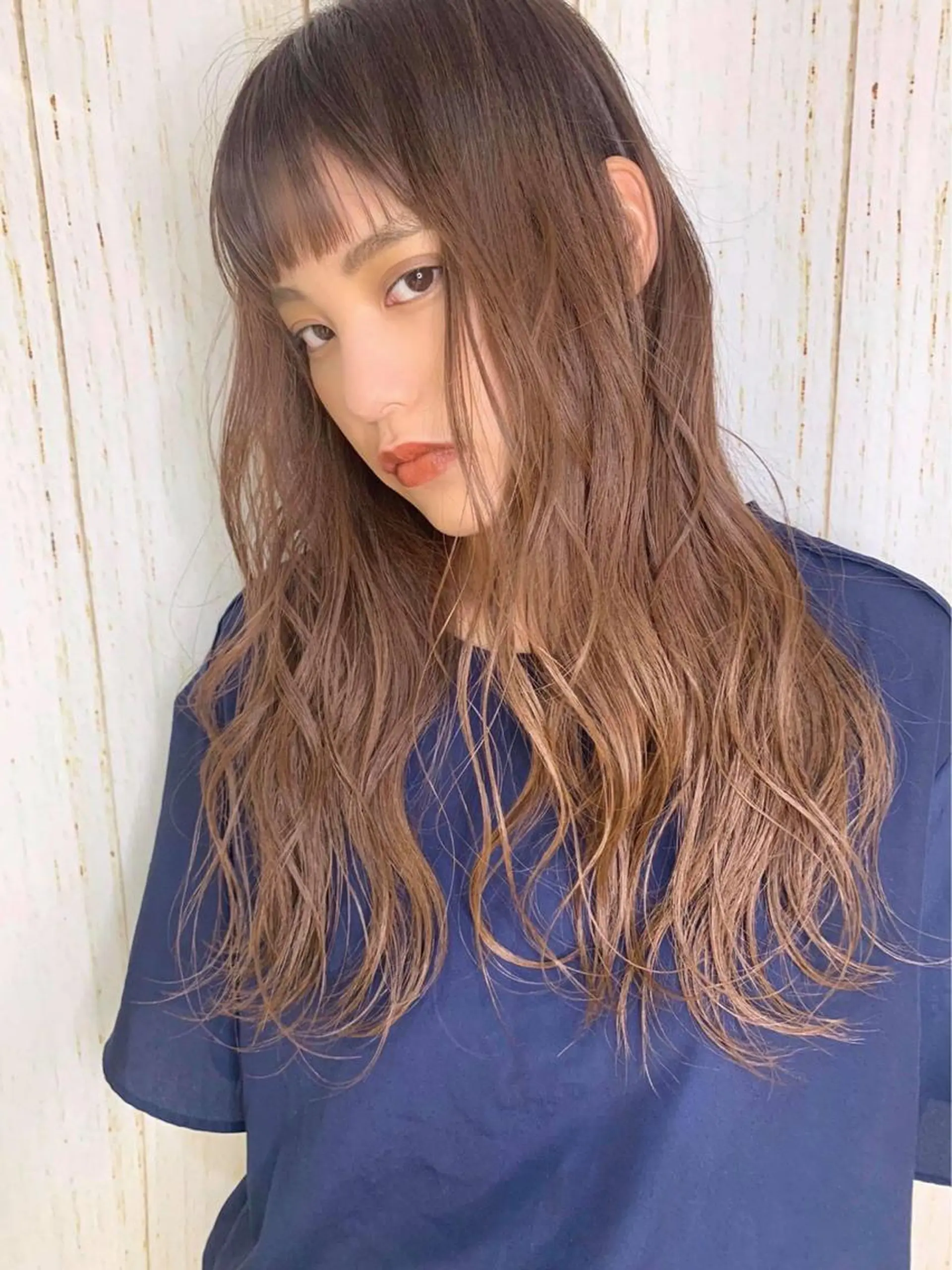 ロング 🦋ミルクティーベー ジュ🦋mayukiのヘアスタイル