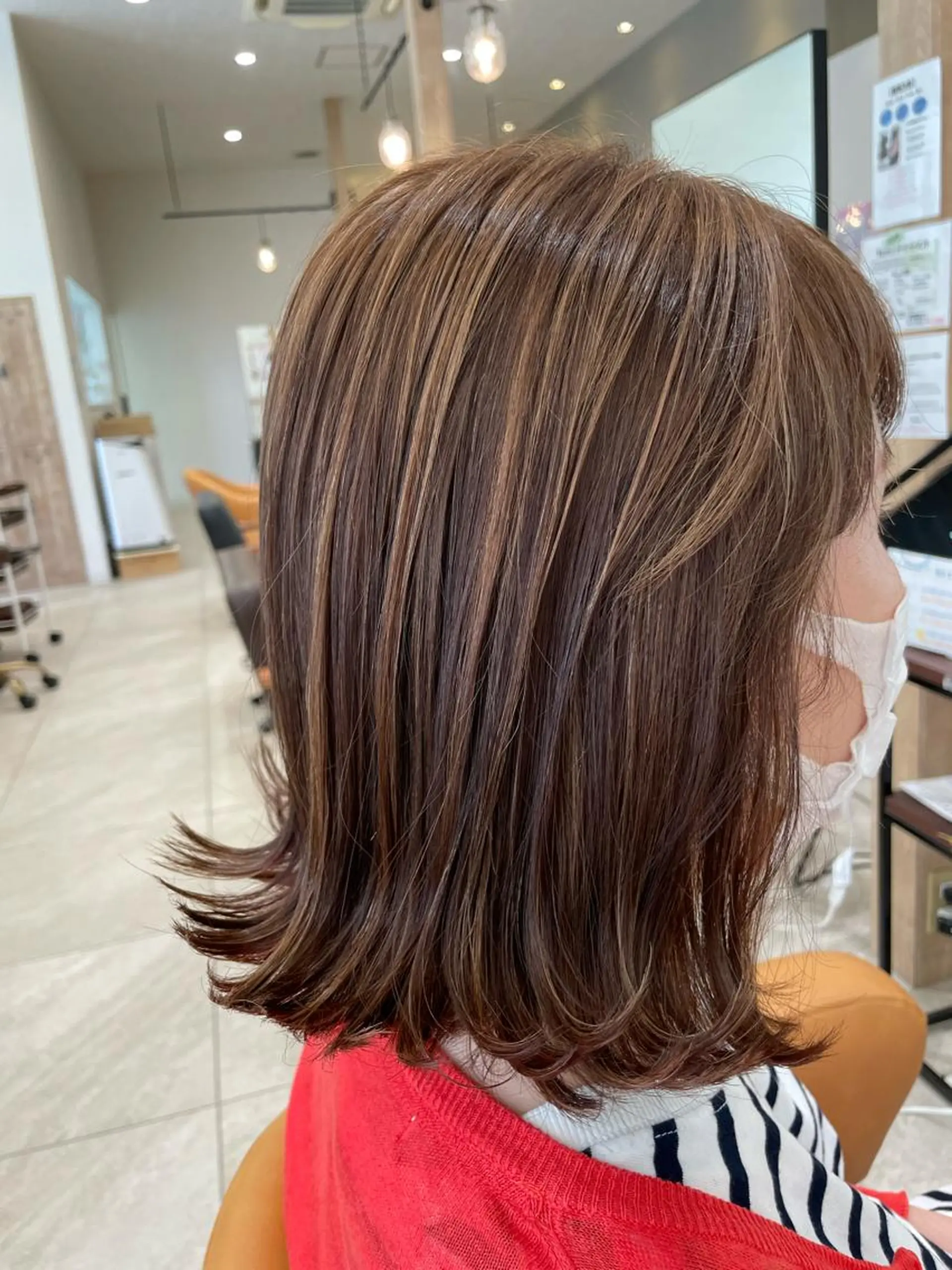 カラー ベージュカラー ハイライトカラー AGU hair vigor 三条店所属・AGU 三条店 林　雄のヘアスタイル