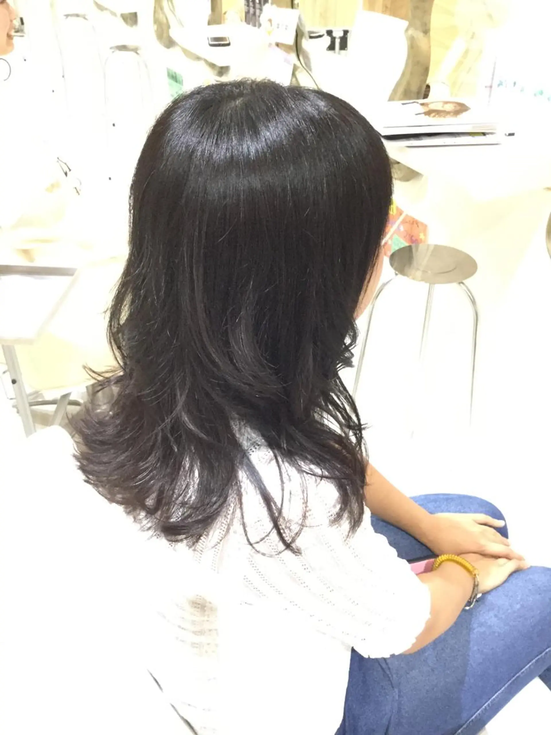 セミロング カラー カット ヘアカラー 松吉 純平のヘアスタイル