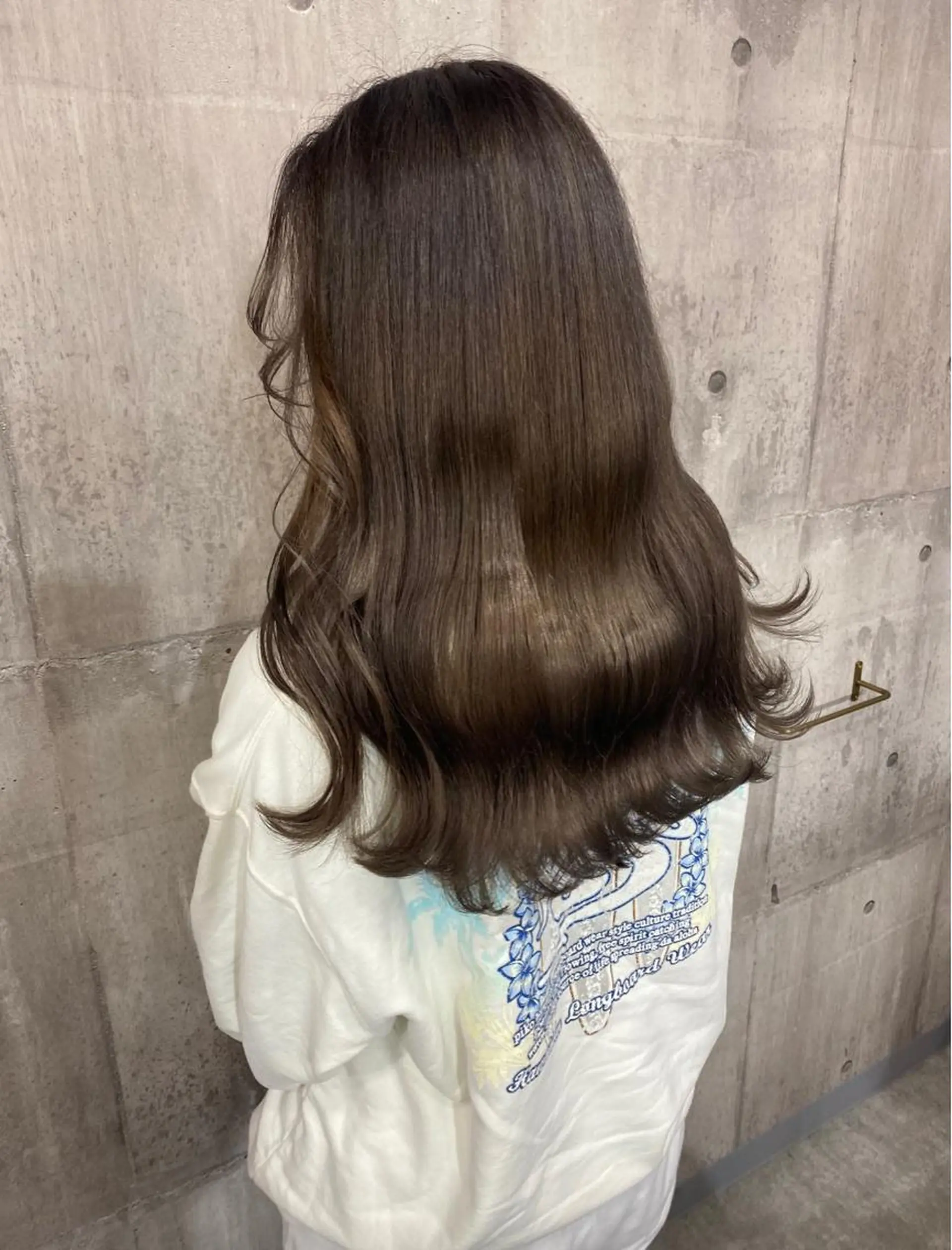セミロング カラー ベージュカラー ヘアカラー SHURI❤️‍🔥 中/韓mix ♡のヘアスタイル