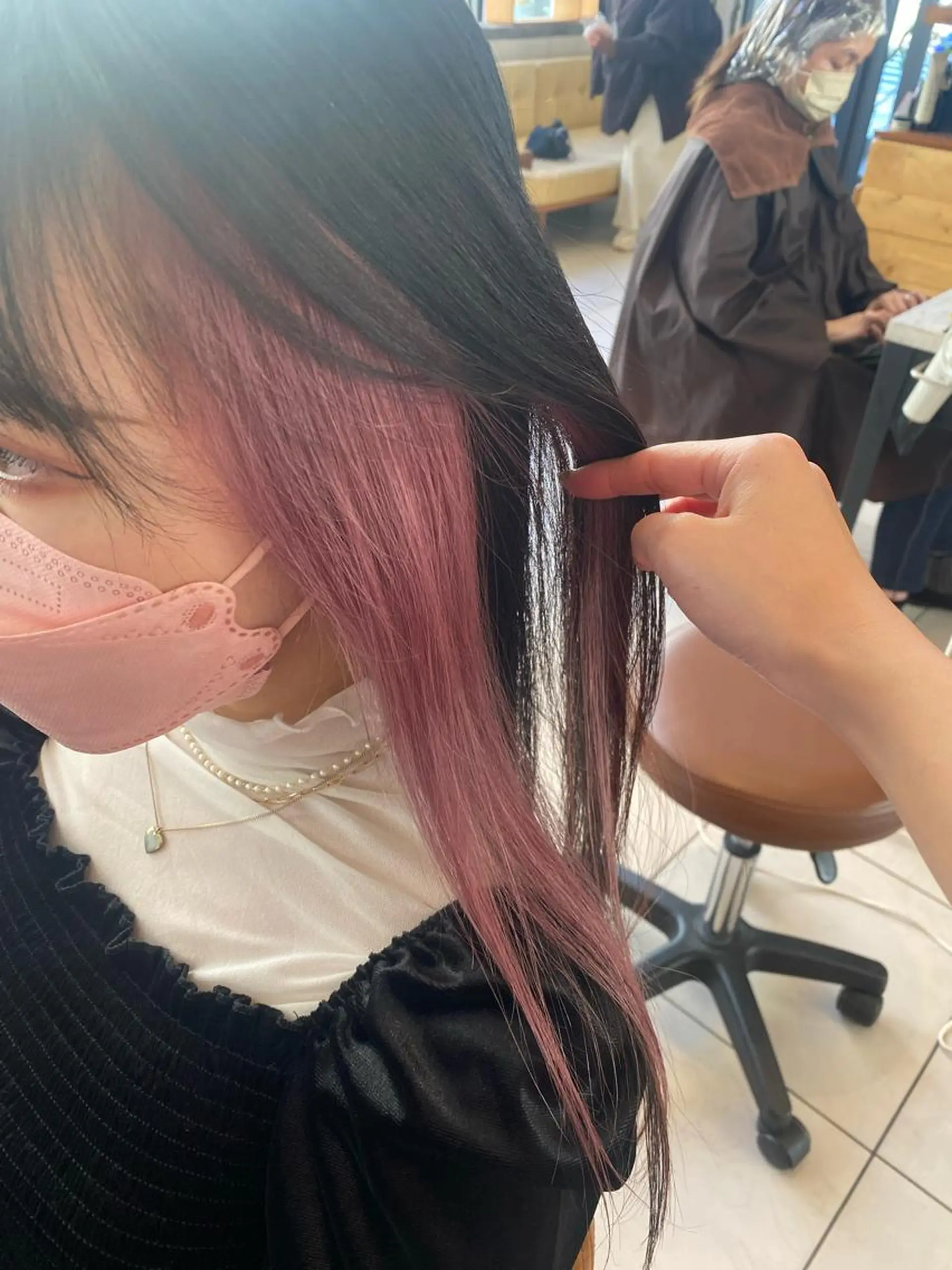 ロング カラー インナーカラー ヘアカラー 艶カラー/耳つぼ/ 渡辺奈緒のその他イメージ