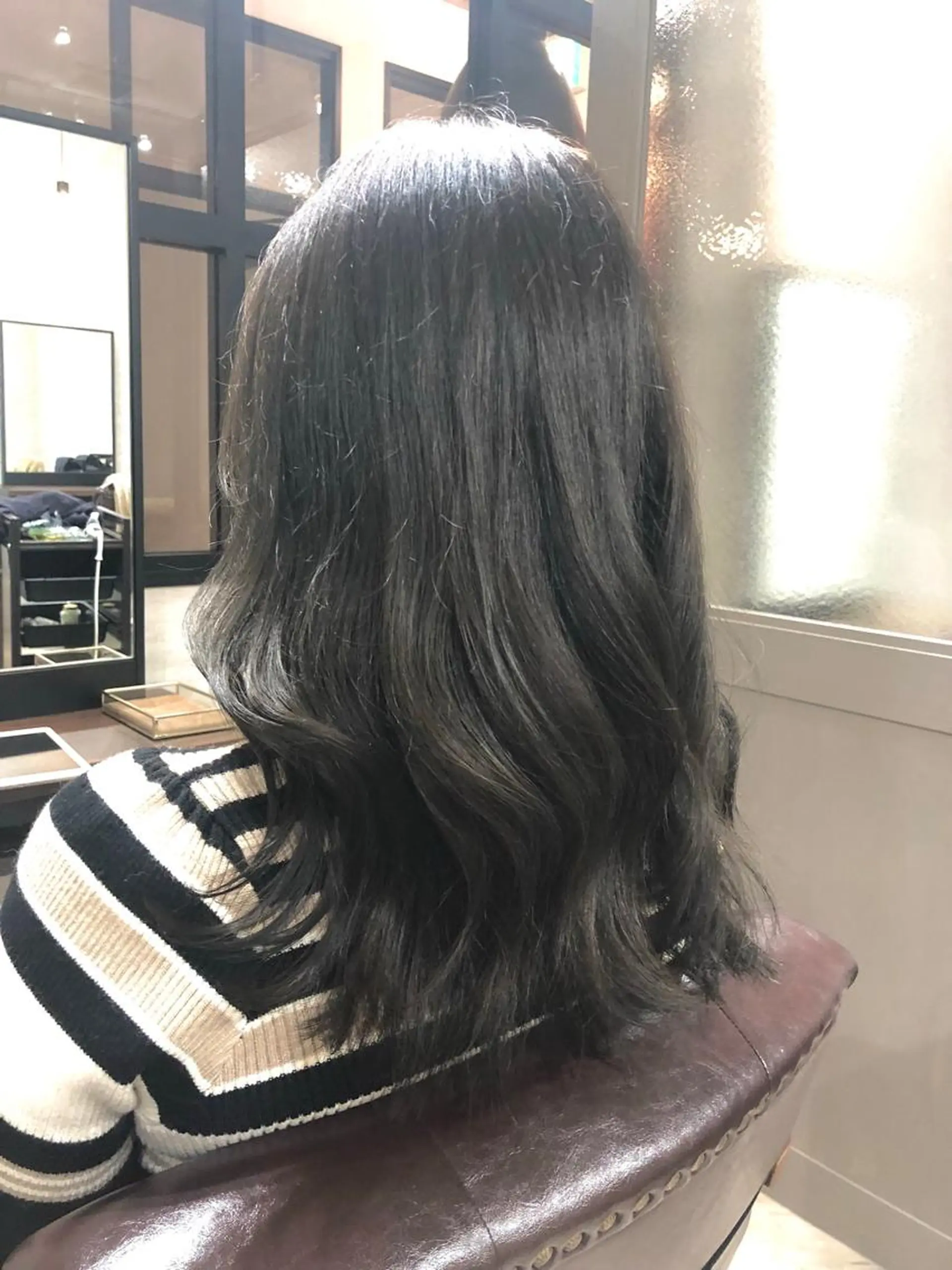 セミロング カラー グレージュ 顔まわり職人🇰🇷 韓国ヘア/KAITOのヘアスタイル