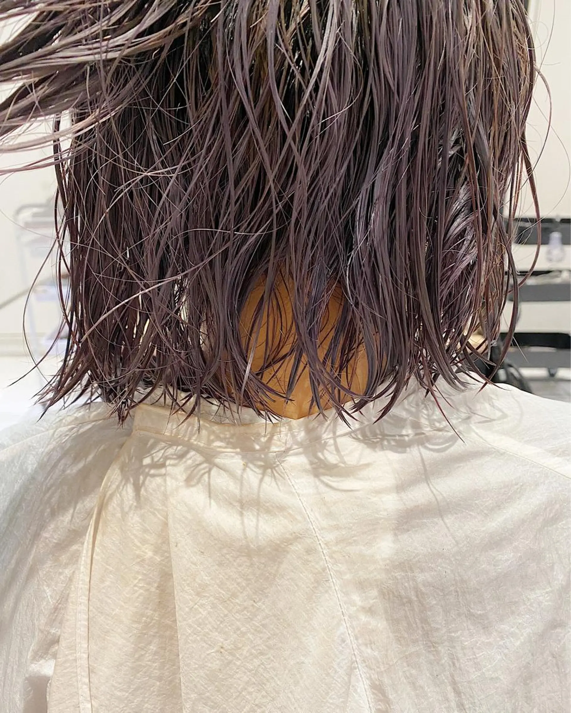ショート カラー ラベンダーカラー ヘアカラー nana🦕 ハイライトベージュのヘアスタイル