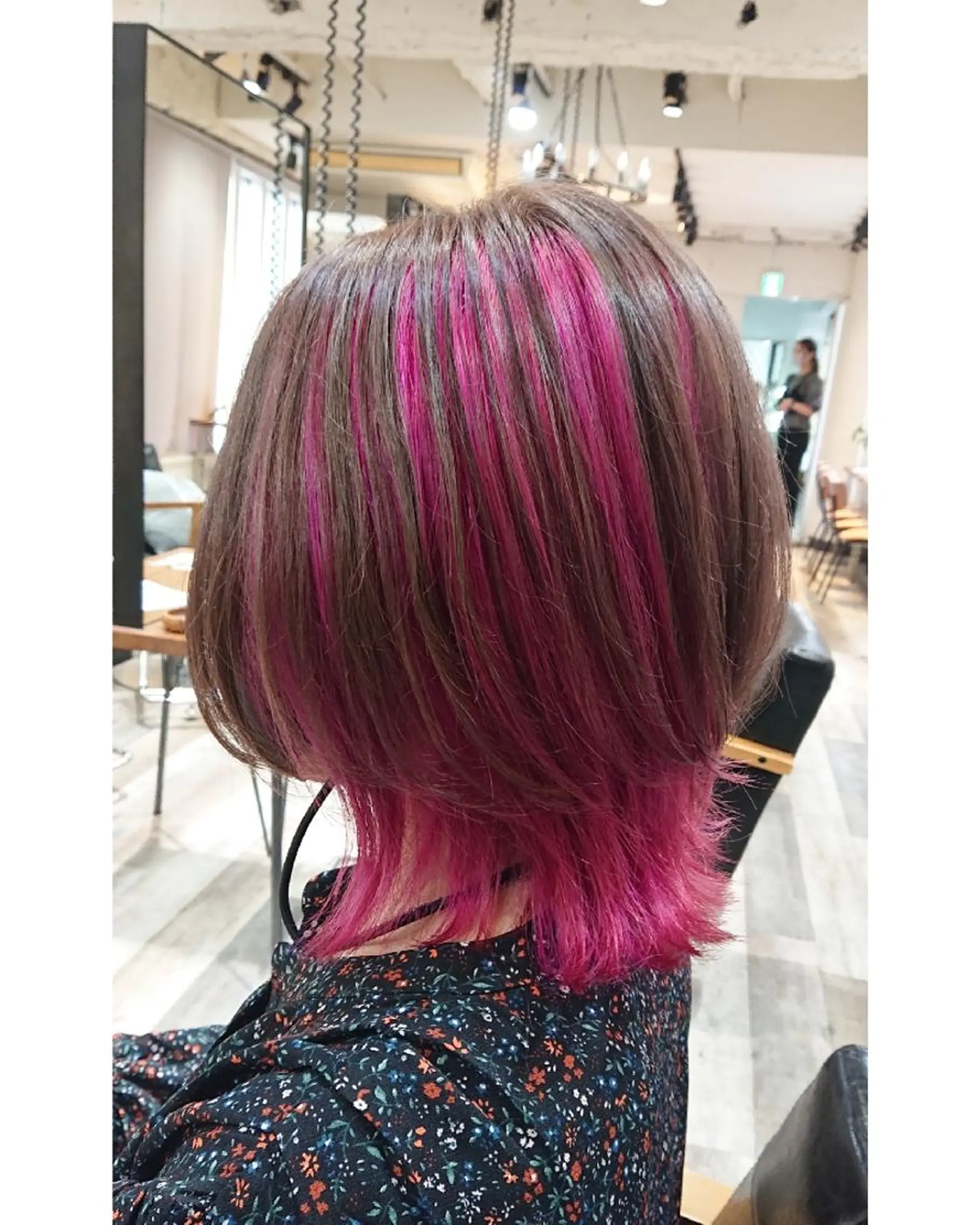 ミディアム カラー ACROあべの店所属・艶カラー/インナー /グラデ/大西小百合のヘアスタイル