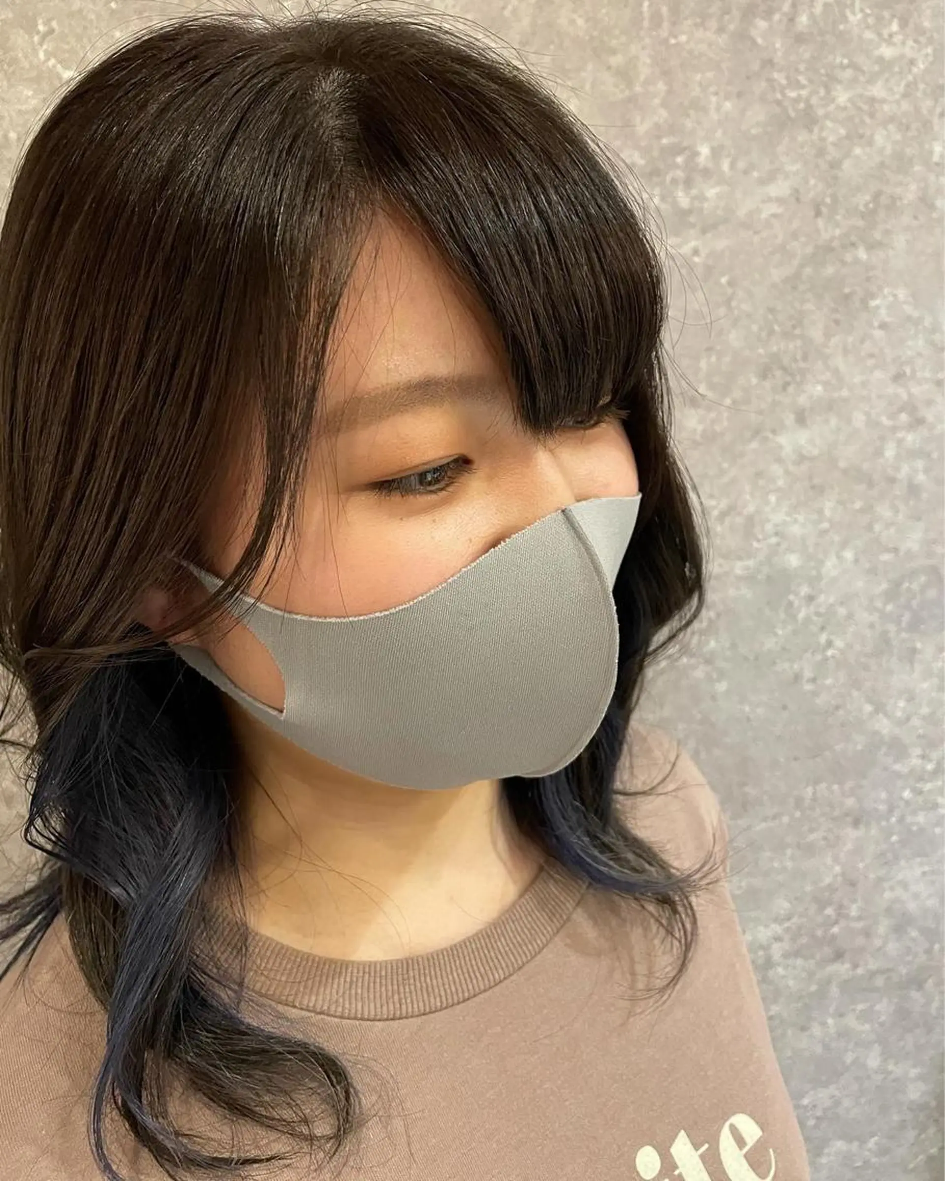 セミロング カラー ブルーカラー 赤味消しcolor 🥣♡Ayaのヘアスタイル