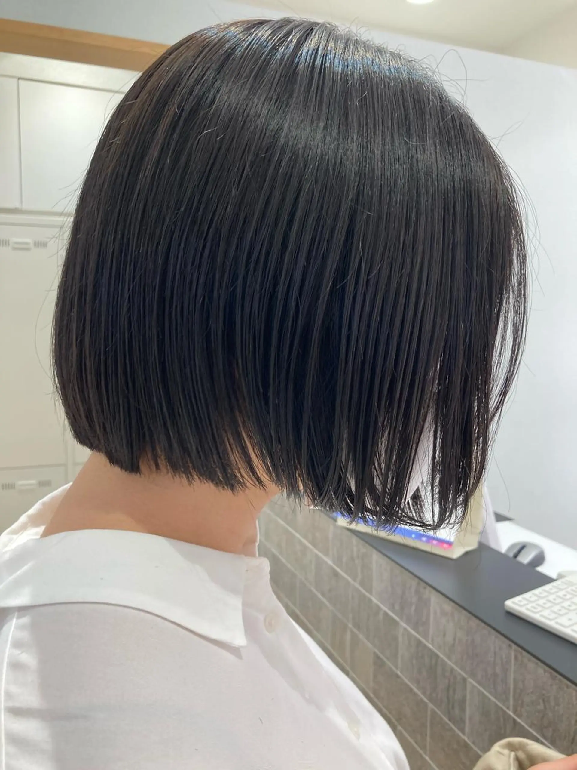 ショート カラー ショートボブ ベージュカラー ボブ ショートヘア カット ヘアカラー トリートメント 野村 さなみ✨ぱっつんボブのヘアスタイル