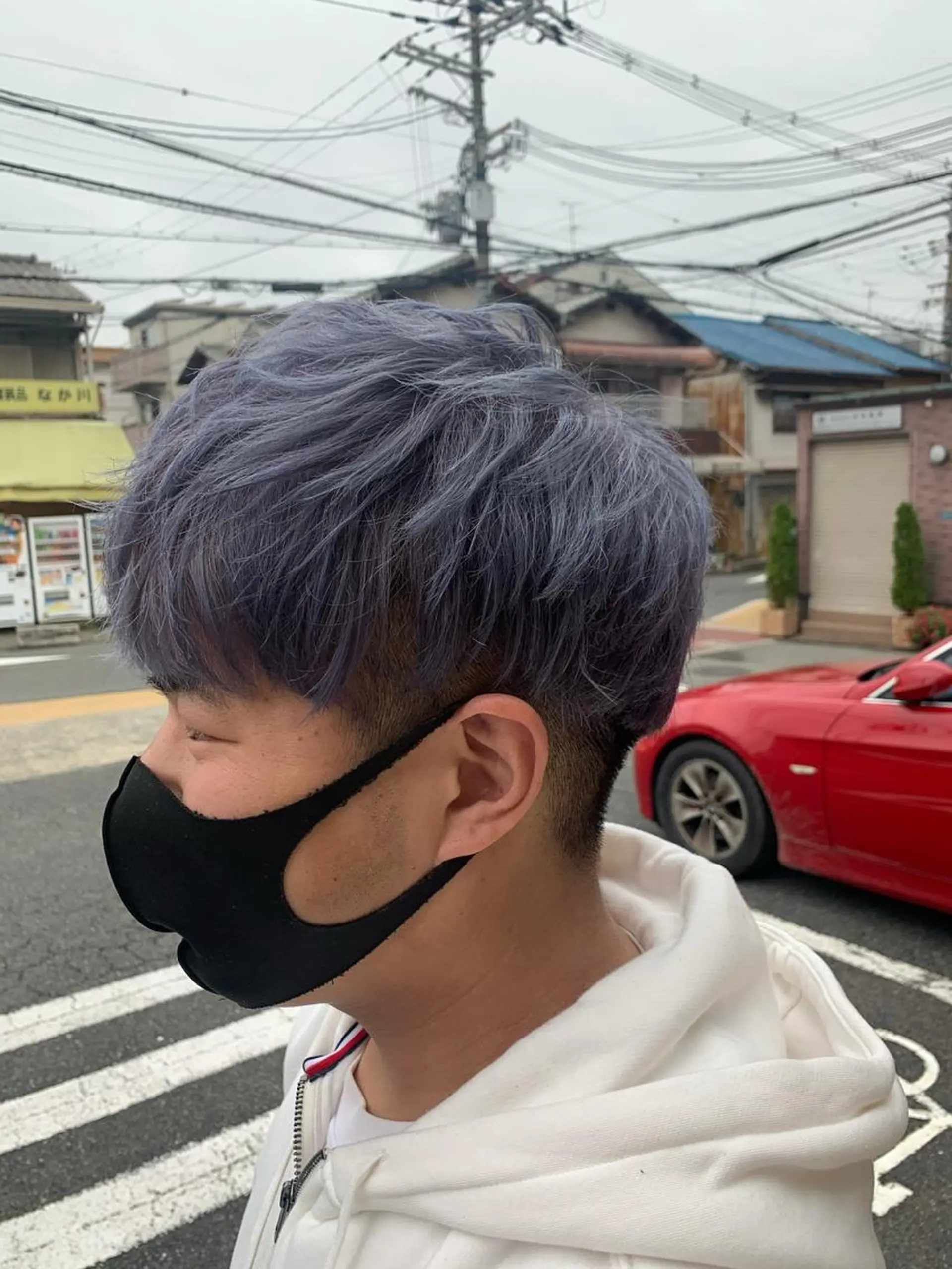 ショート カラー メンズ カット ヘアカラー トリートメント 前原 正弥のヘアスタイル