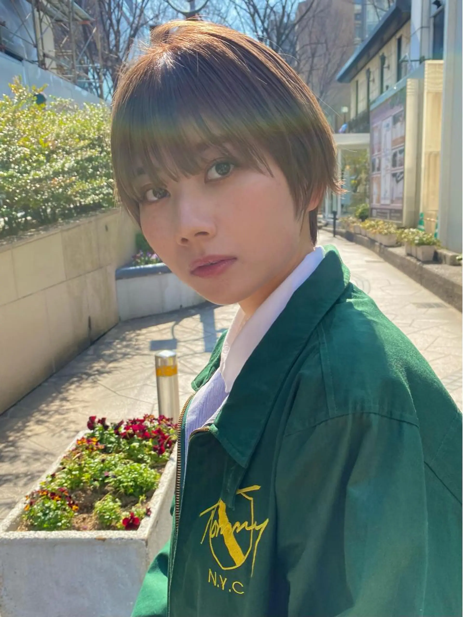 ショート カラー ショートヘア 新代田美容室×透明感 ☘️【佐野吉聖】🍀のヘアスタイル