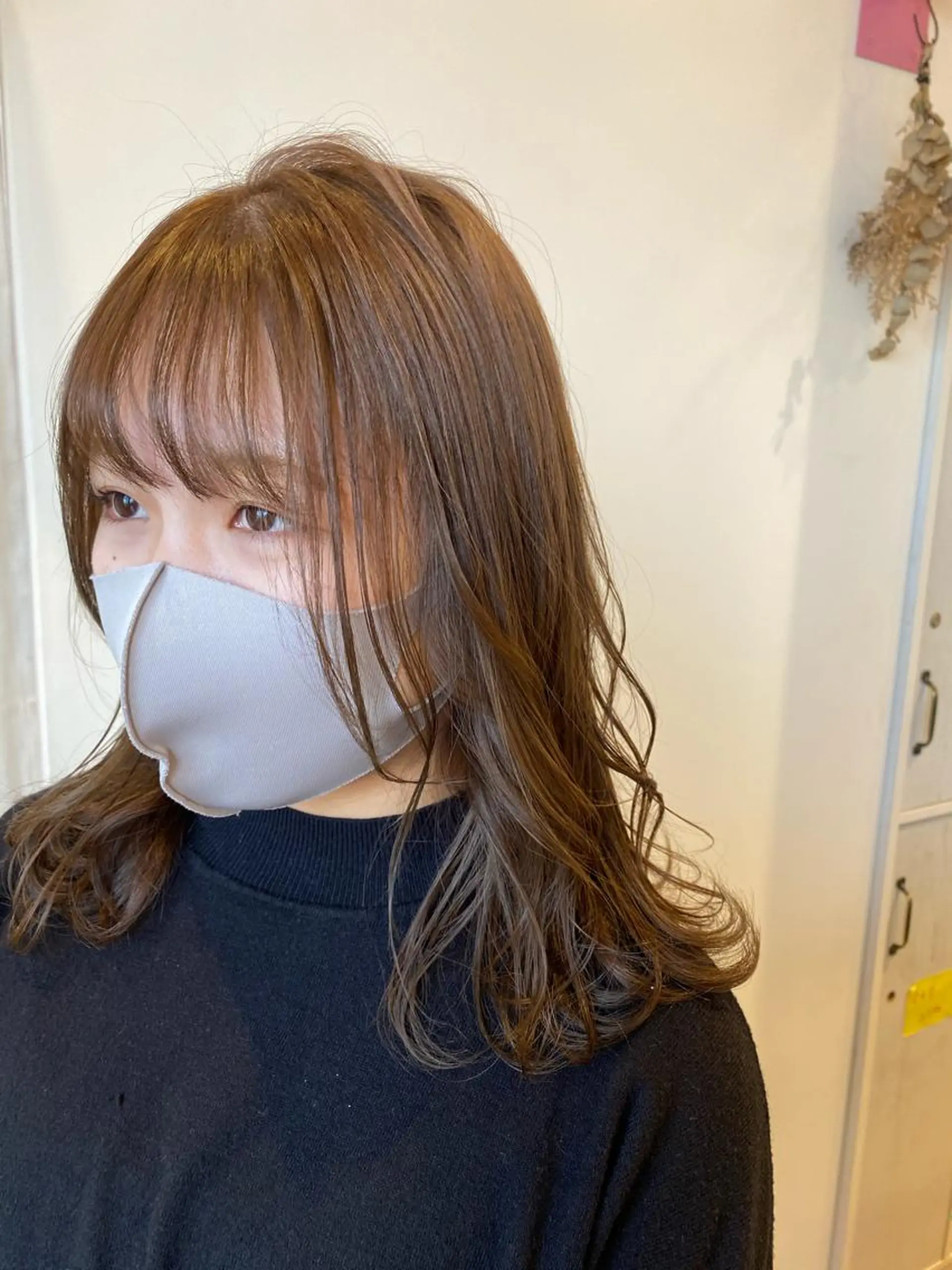 ロング カット ヘアカラー 河田 海陽のヘアスタイル