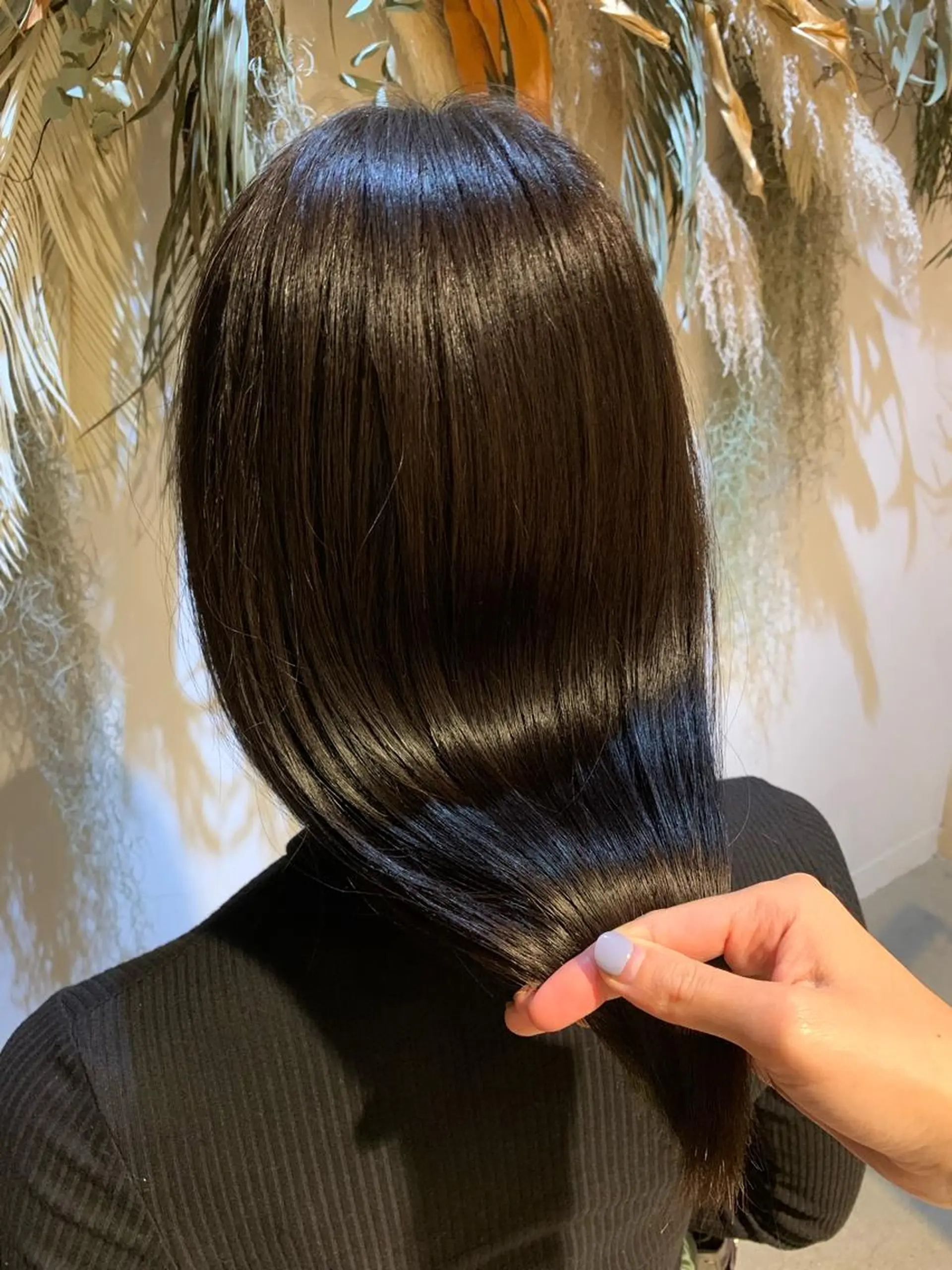 セミロング ボブ ハイライト 髪質改善 カット トリートメント オクミヅキ /髪質改善/梅田🫧のヘアスタイル