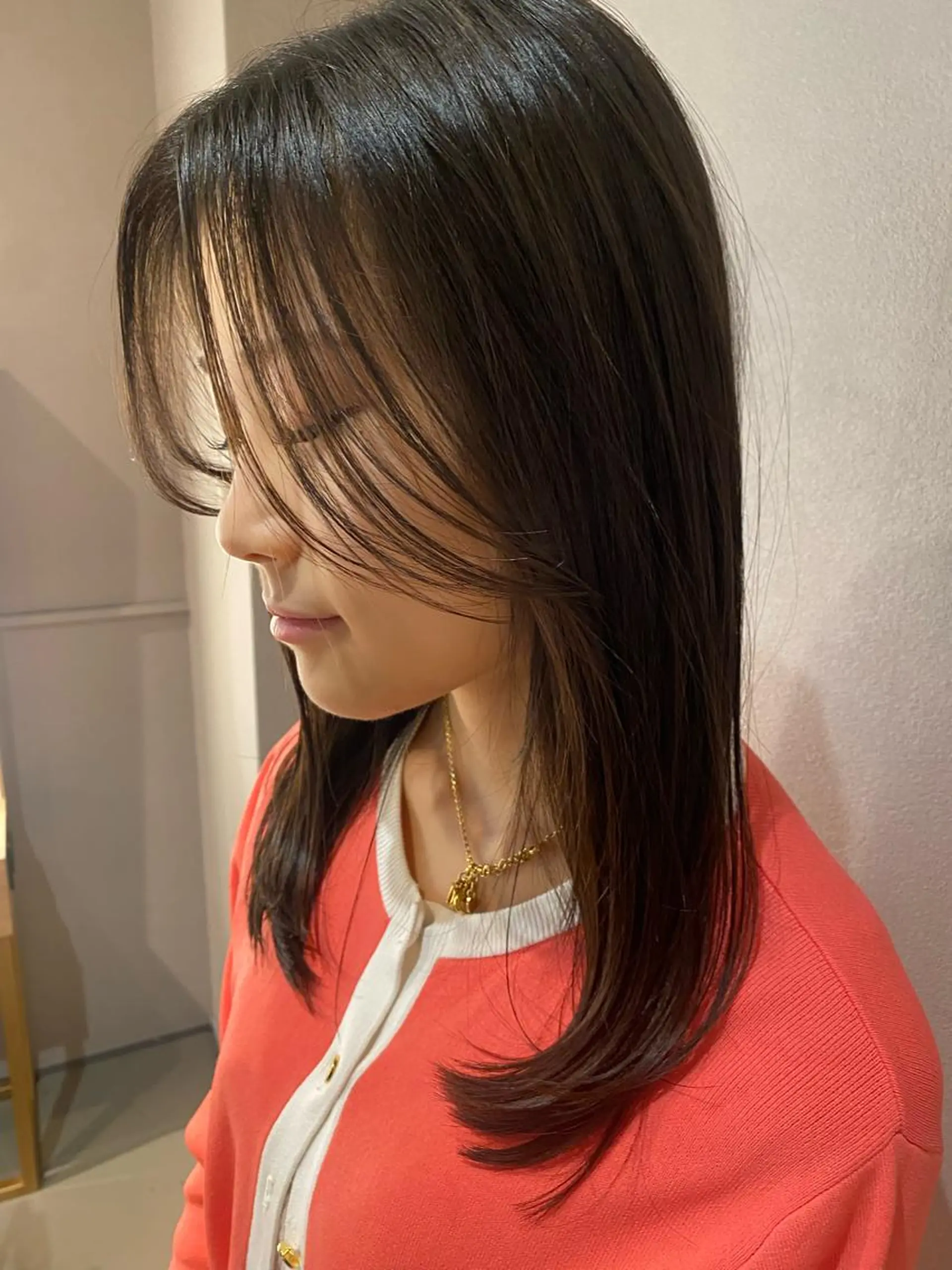 セミロング カット トリートメント unopulir   茶屋町店所属・unopulir 景山　凌のヘアスタイル