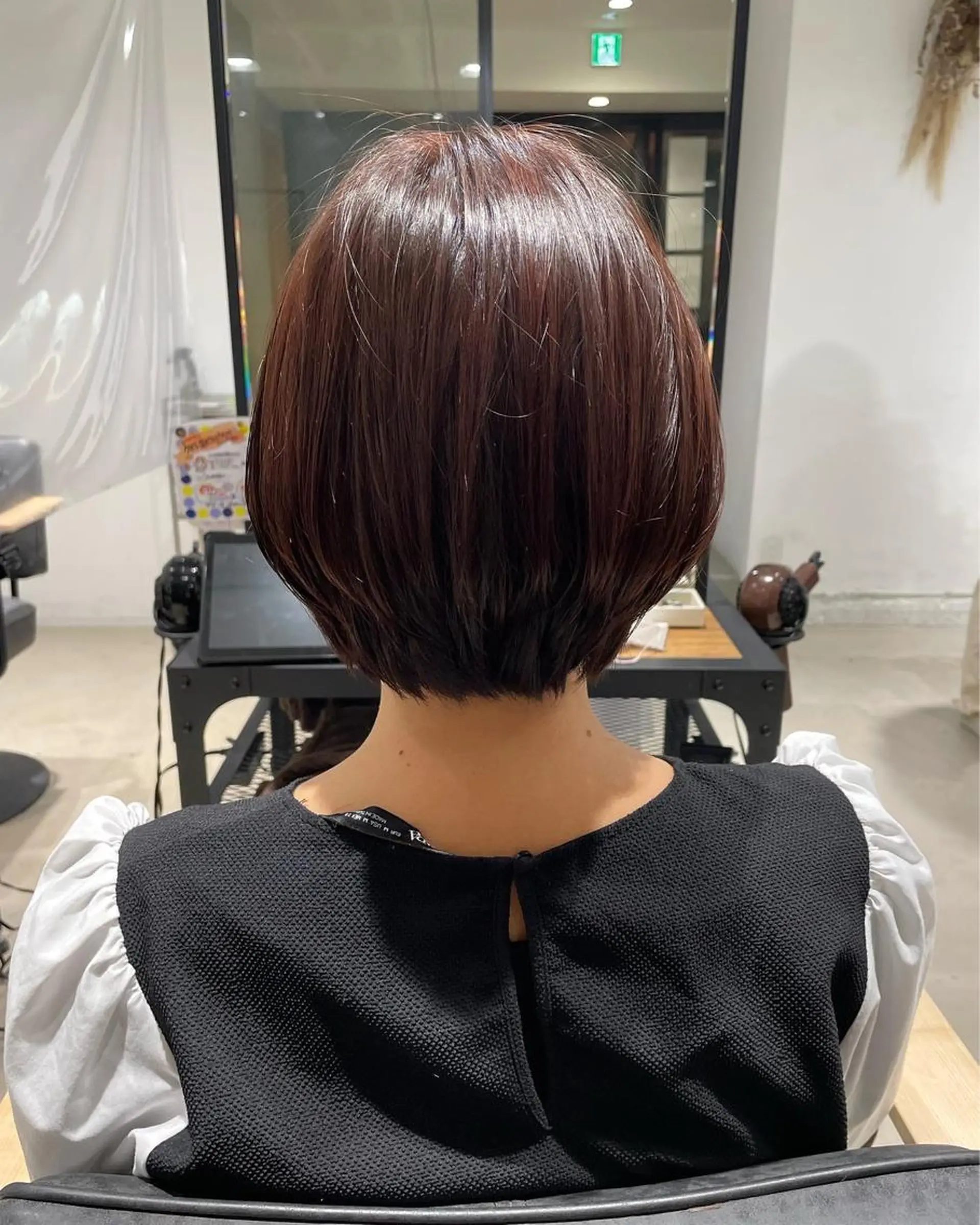 ショート カット ヘアカラー トリートメント 暖色カラー🍊 ボブ🌿顔周りcutのヘアスタイル
