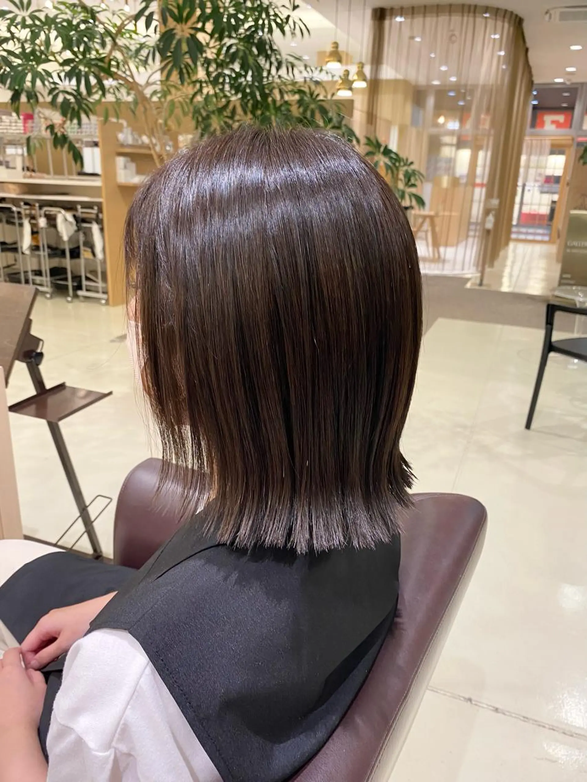 ミディアム 切りっぱなしボブ ボブ ヘアカラー トリートメント みやび🫧髪質改善 🫧透明感カラー🫧のヘアスタイル