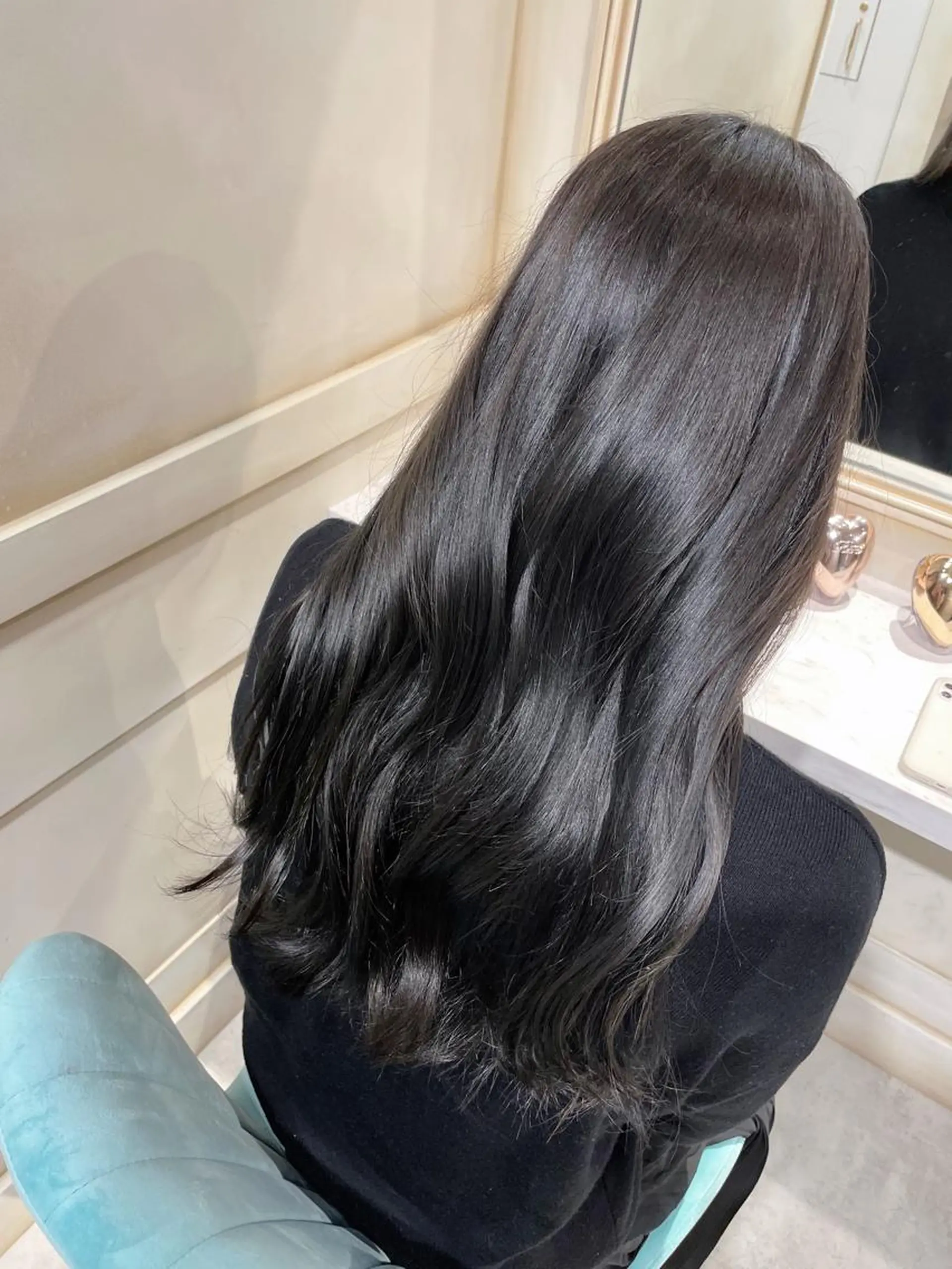 ロング カラー アッシュ アッシュグレー 🌷ピンク/韓国風 暖色カラー ゆい🌷のヘアスタイル