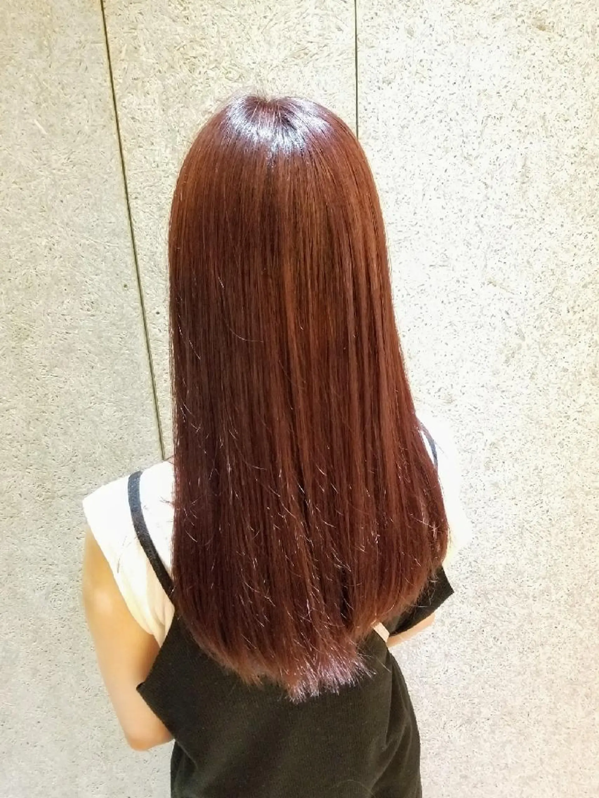 ロング カラー オレンジ 🔴赤み消し/ 艶カラー落合　優🔴のヘアスタイル