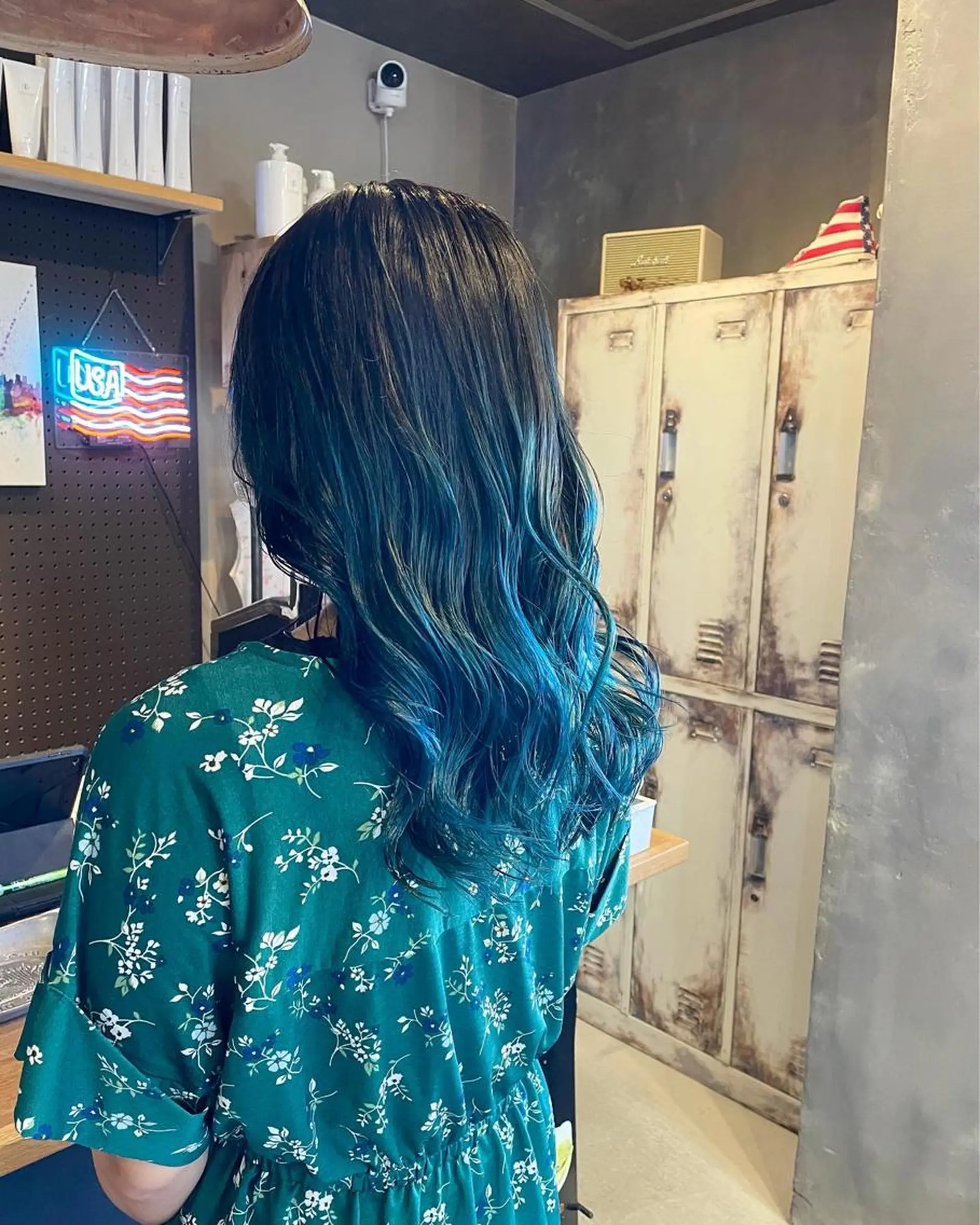 ミディアム カラー ブルーカラー カット ヘアカラー トリートメント D.log 大和西大寺店所属・川崎 雅大のヘアスタイル