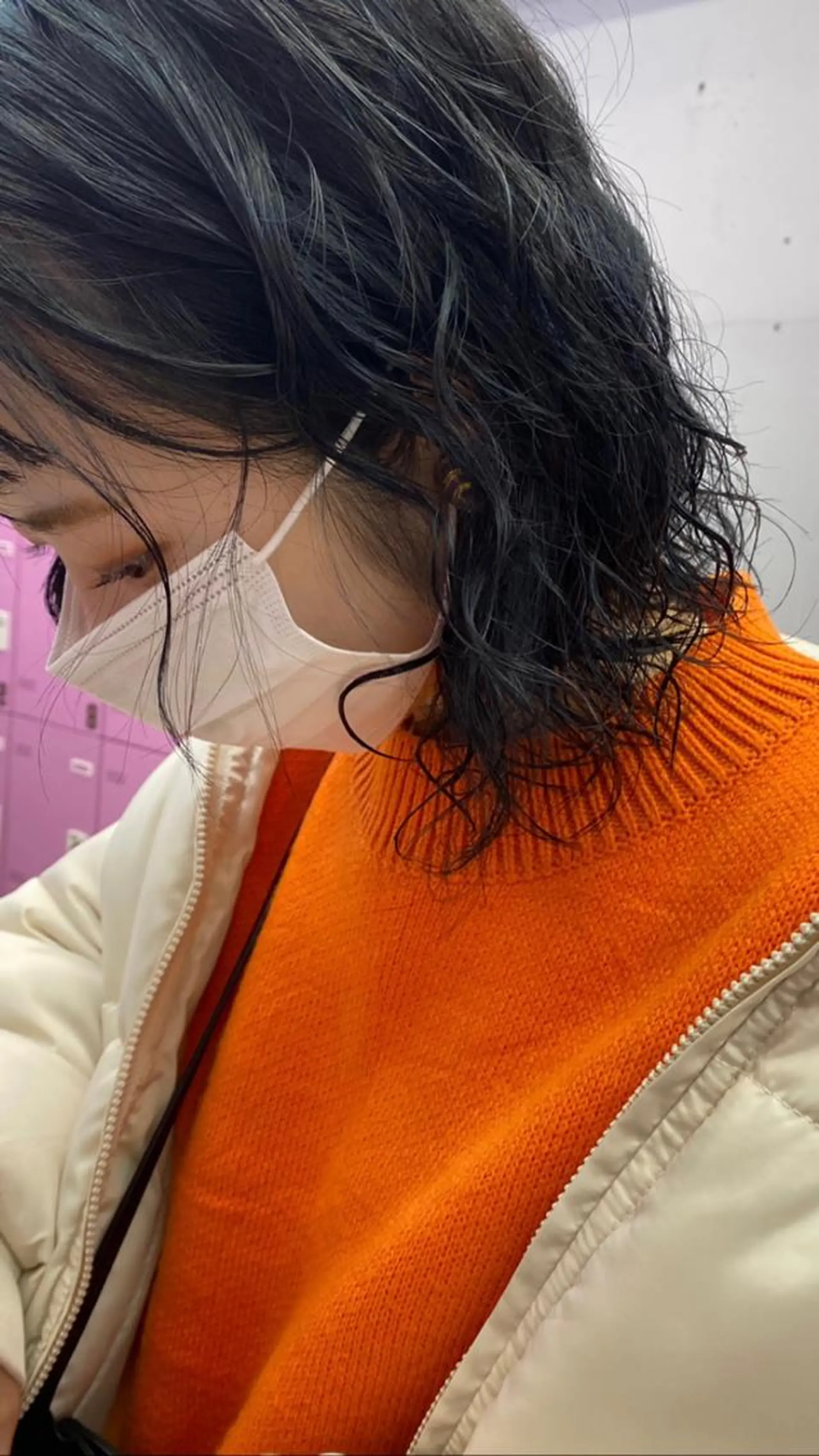ミディアム カラー パーマ タカノ ノゾミのヘアスタイル