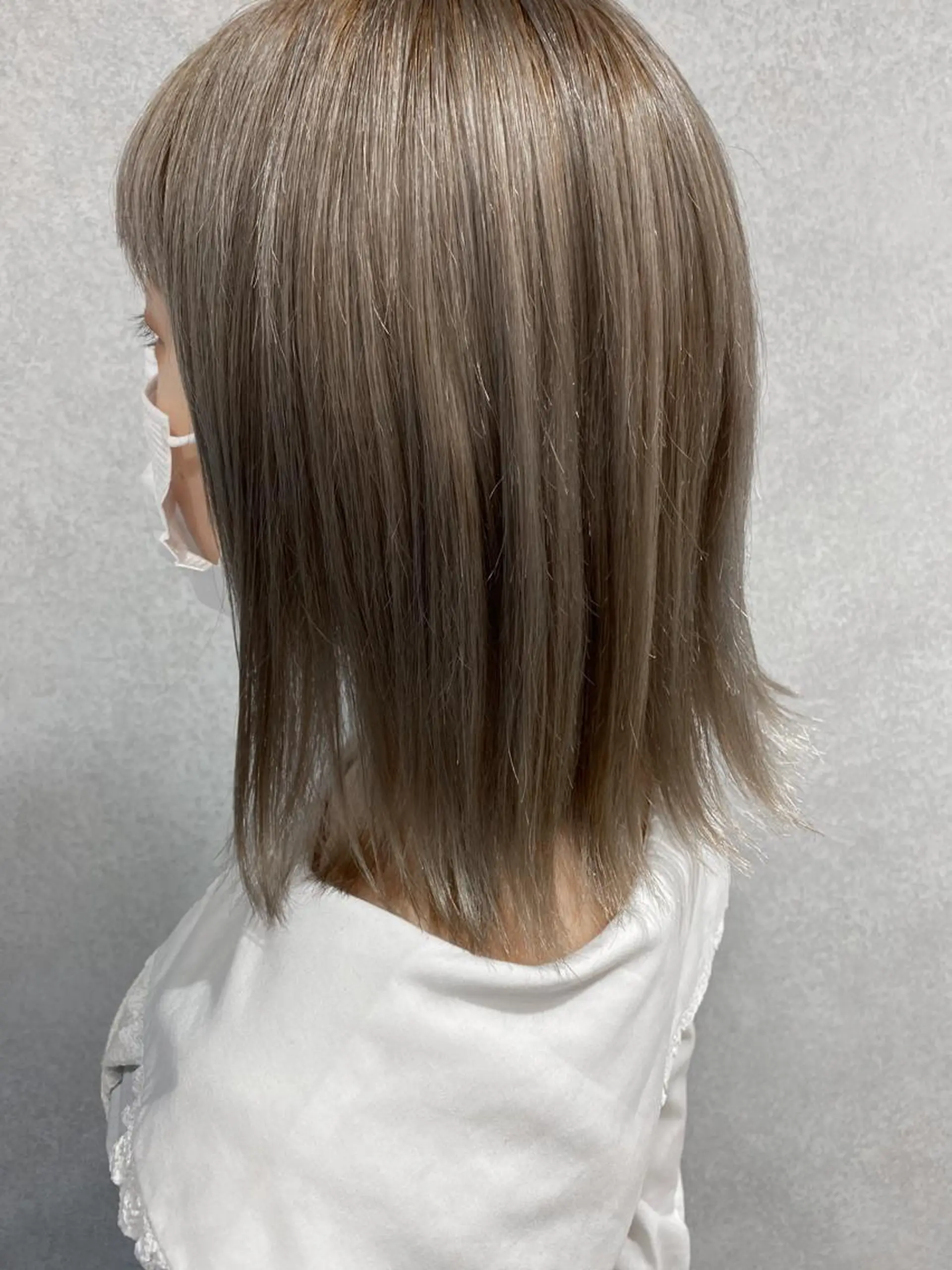 ミディアム カラー ヘアカラー トリートメント 韓国hair ·͜· watanabeのヘアスタイル