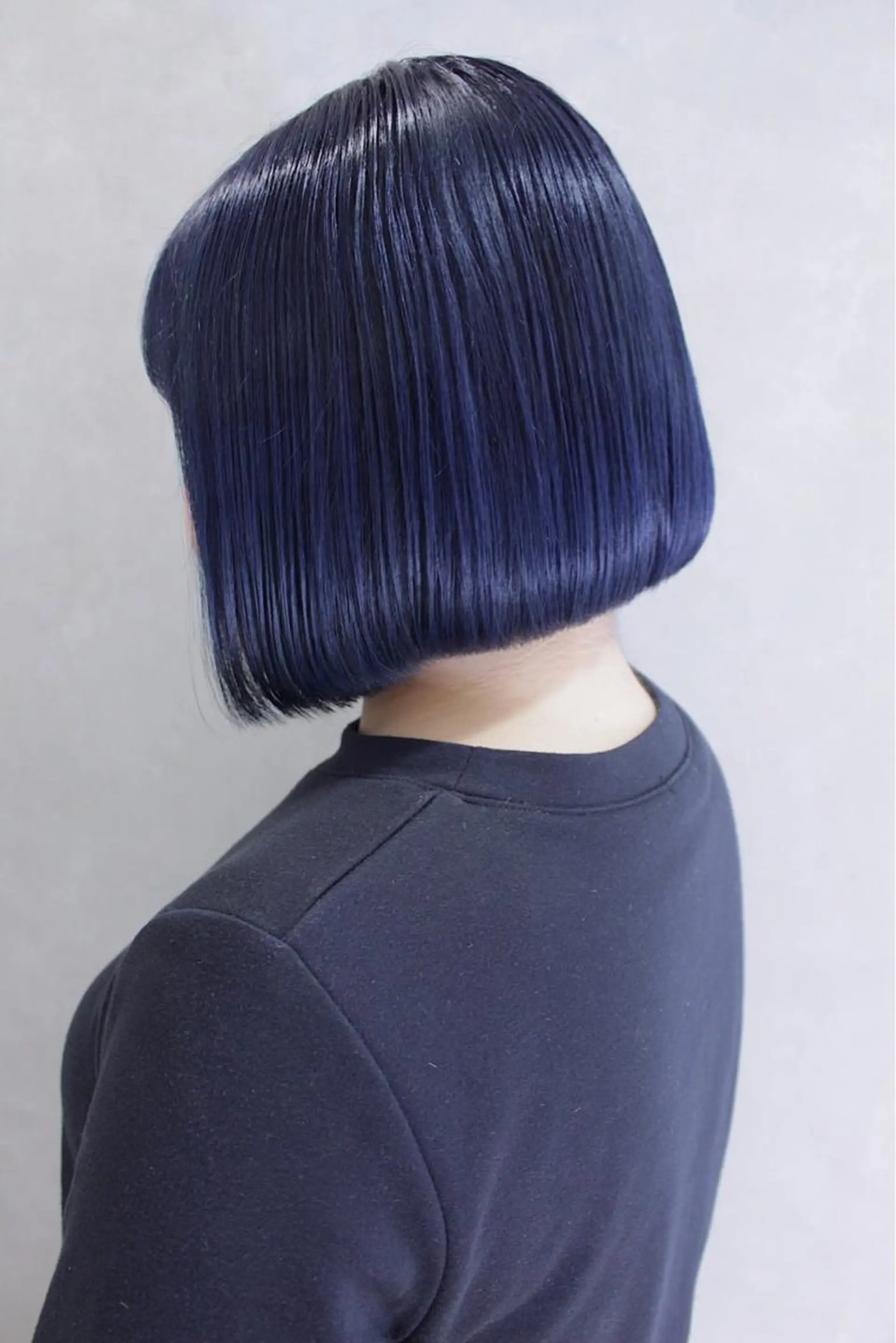 ショート カラー ヘアアレンジ ブルーカラー ネイビーカラー ヘアカラー トリートメント lani 天神大名/ブリーチのヘアスタイル