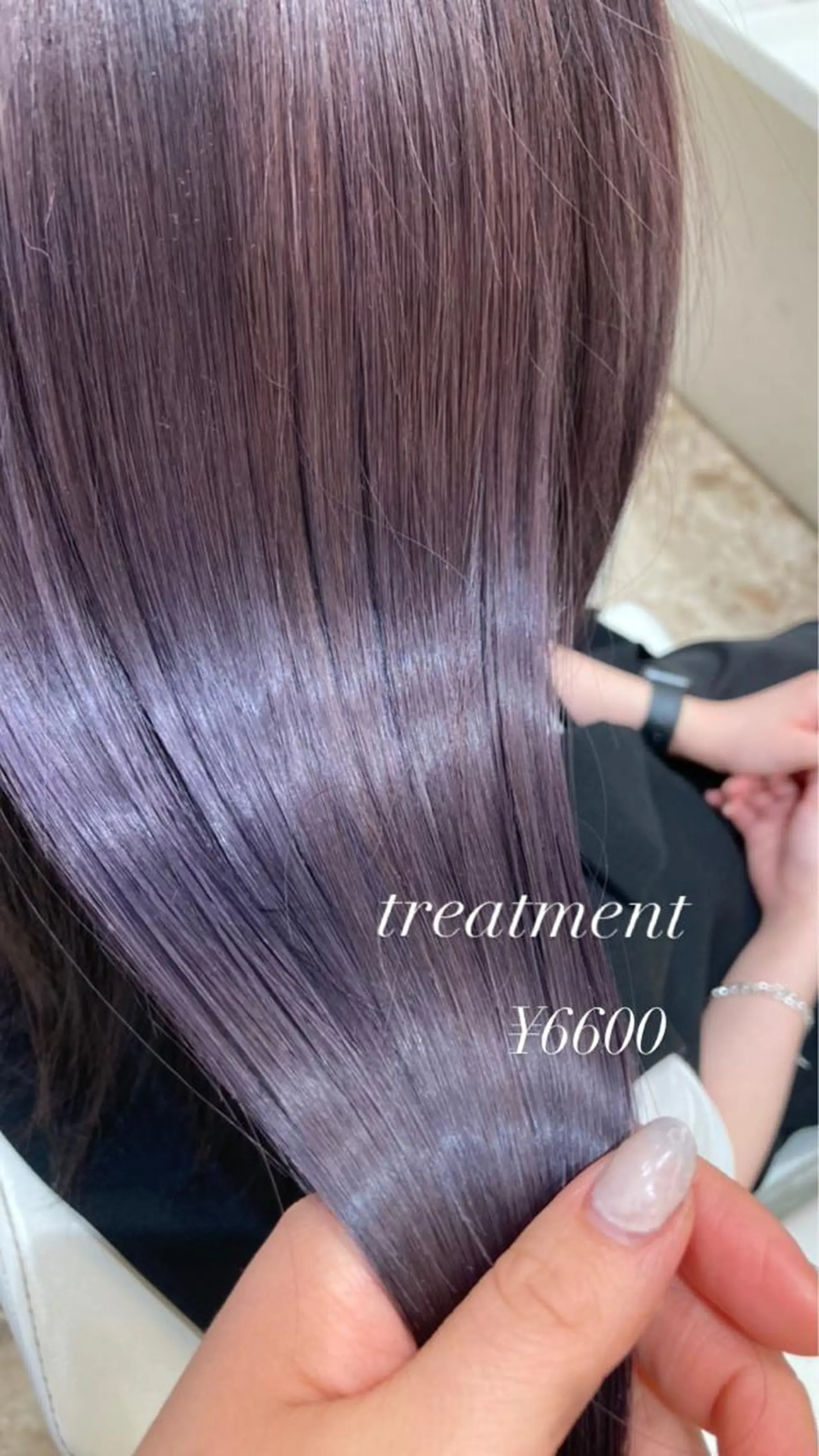 ミディアム 髪質改善 トリートメント トリートメント LEVIJU なつみのヘアスタイル