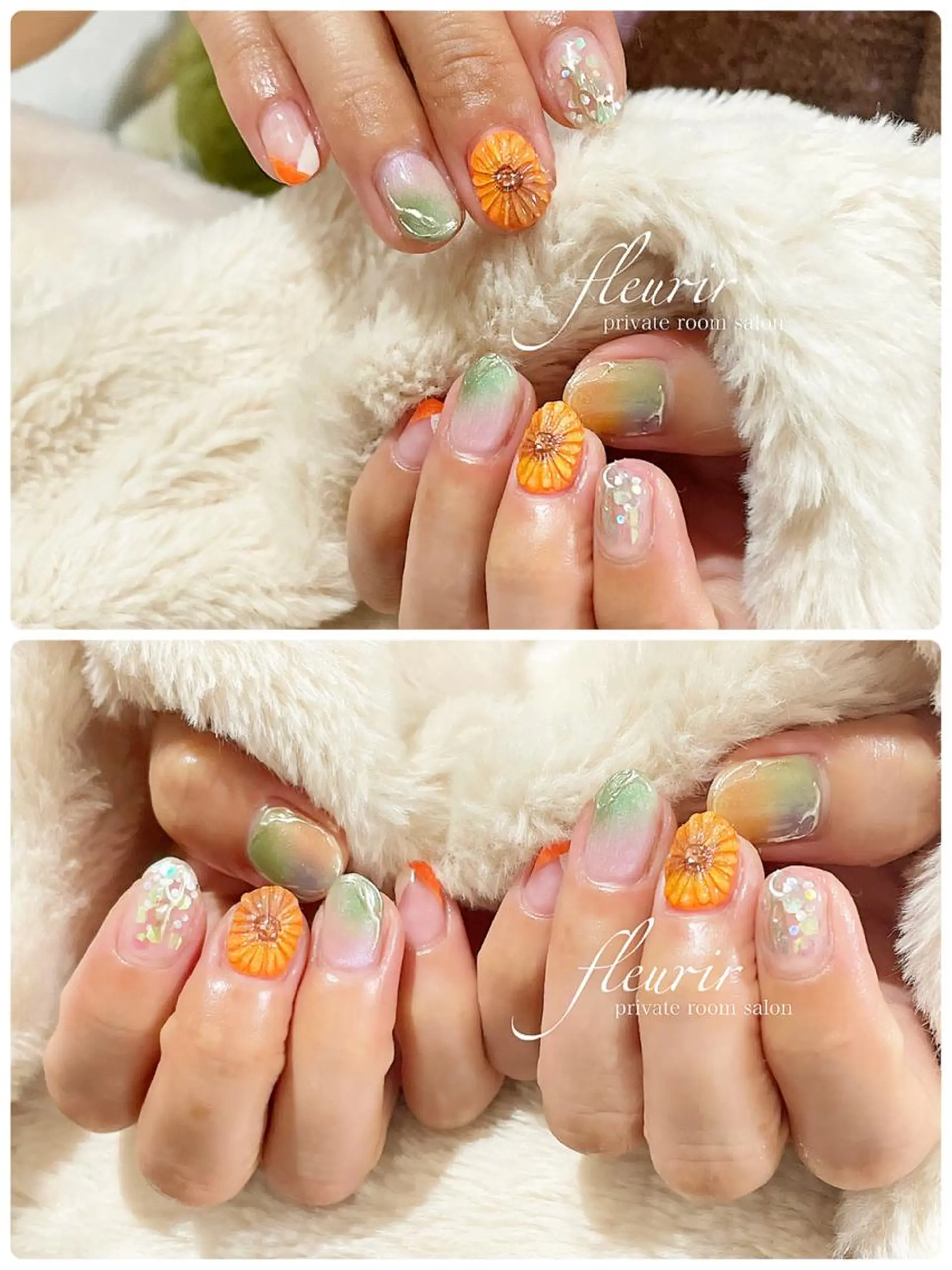 ネイル フルリール 【プライベートサロンのネイルデザイン