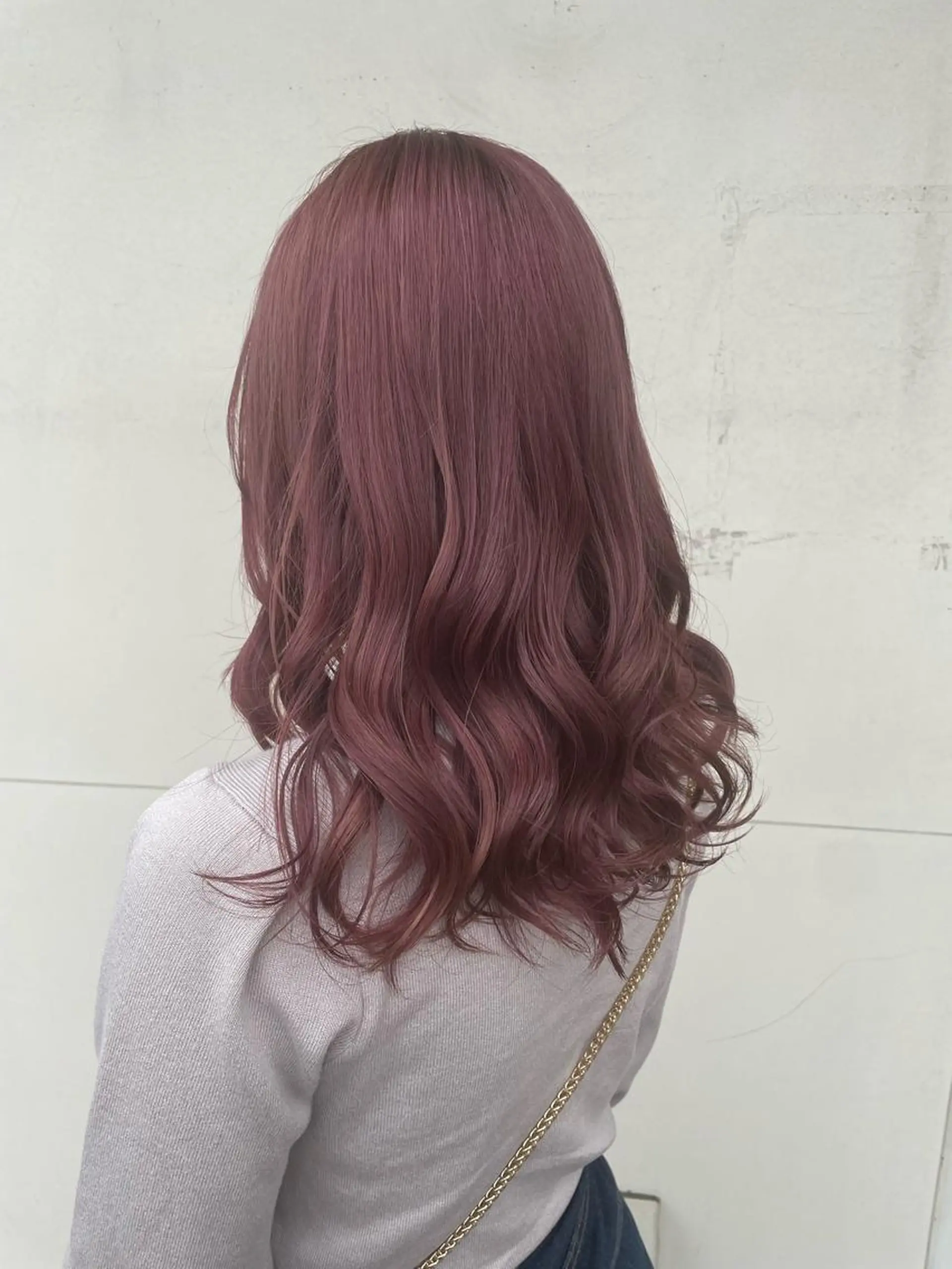 ロング カラー ヘアカラー 🎀透明感×ちゅるん ピンク🎀ゆきののヘアスタイル