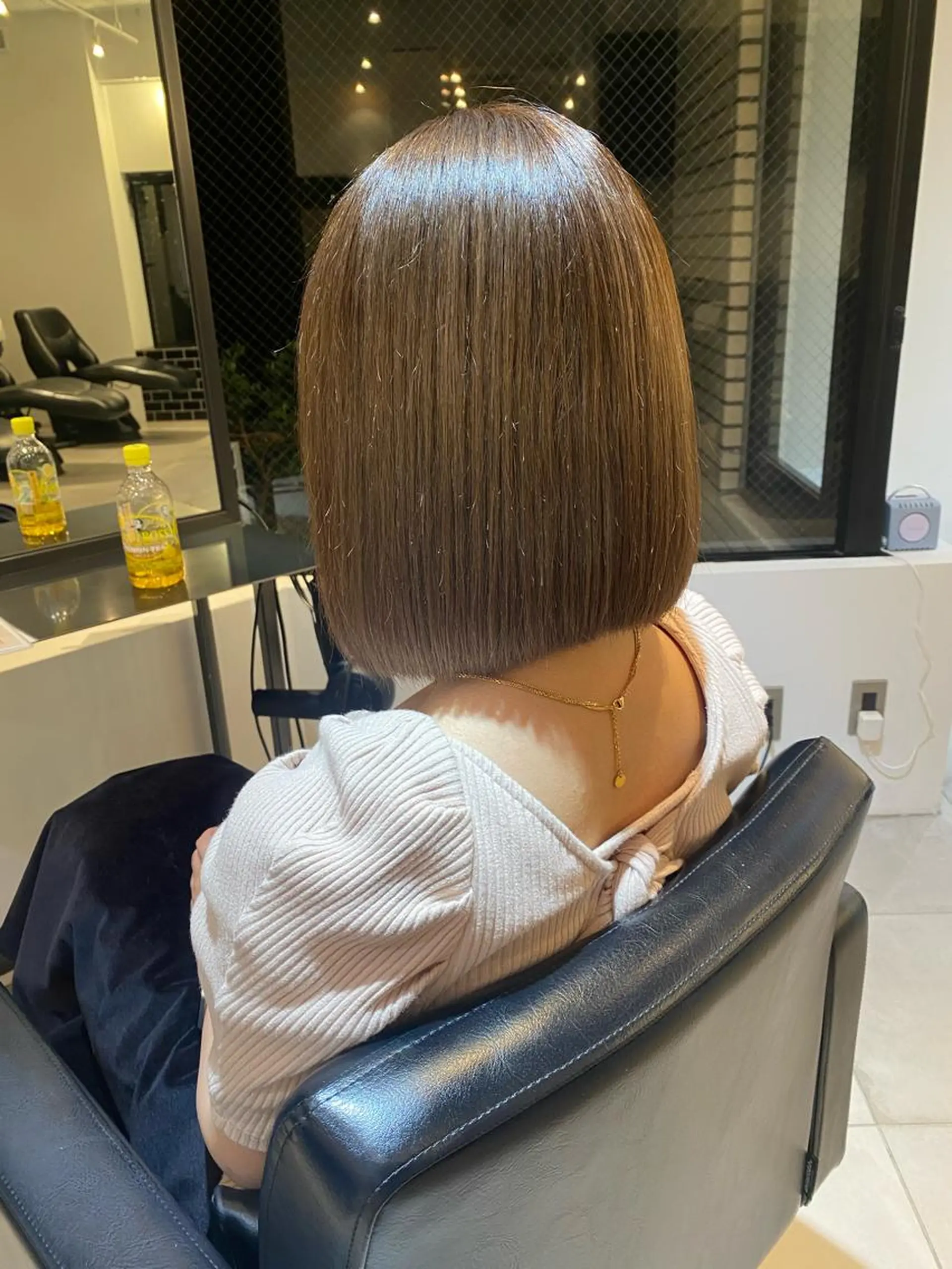ミディアム 縮毛矯正 Tomoka🐶🌟 似合わせカット✂︎のヘアスタイル