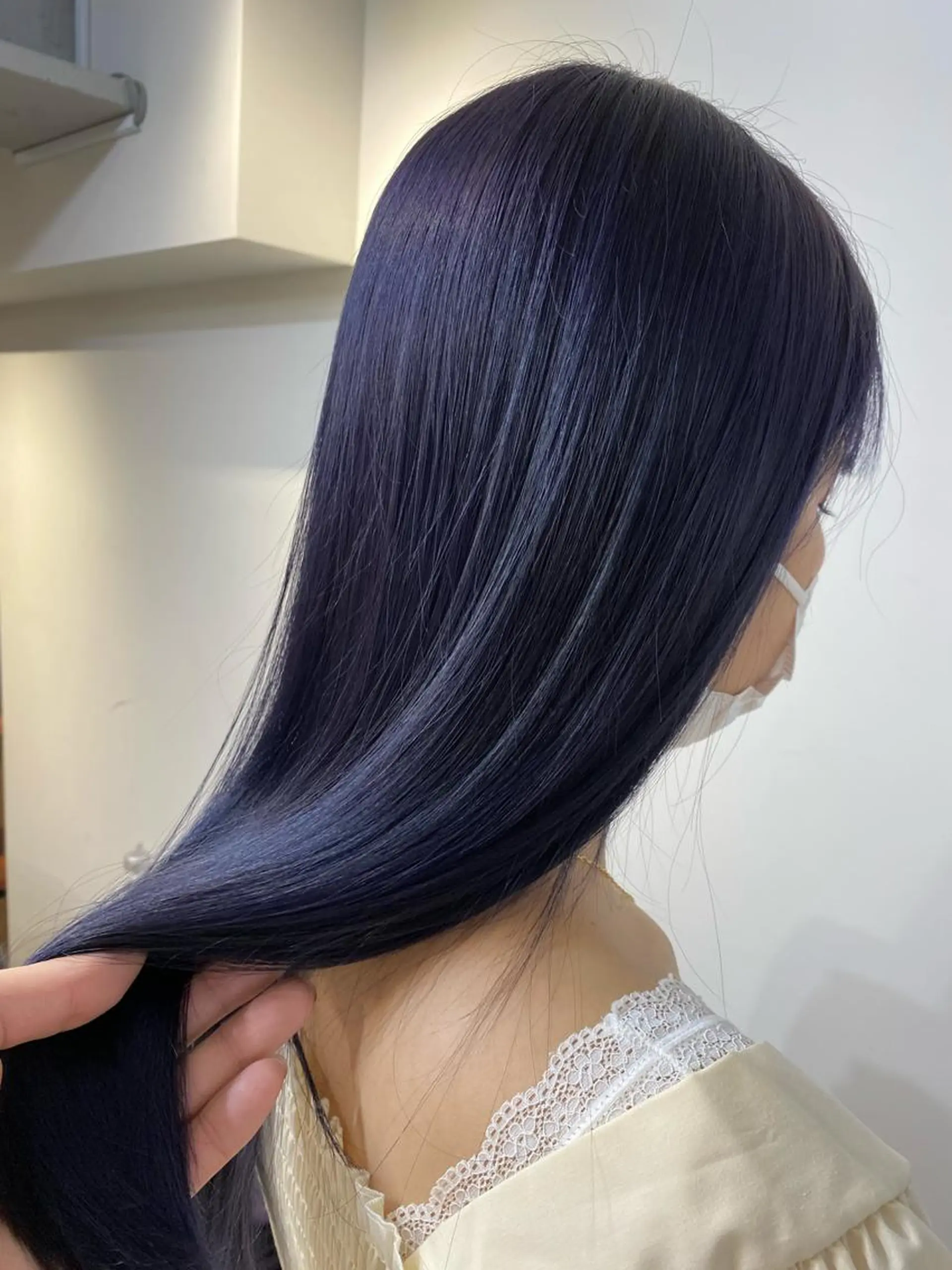 ロング カラー ブリーチ ブルーカラー ブルーラベンダー ラベンダーカラー ヘアカラー ALLY（アリー）所属・ミニモお気に入り数 No.1宍戸雄弥のヘアスタイル