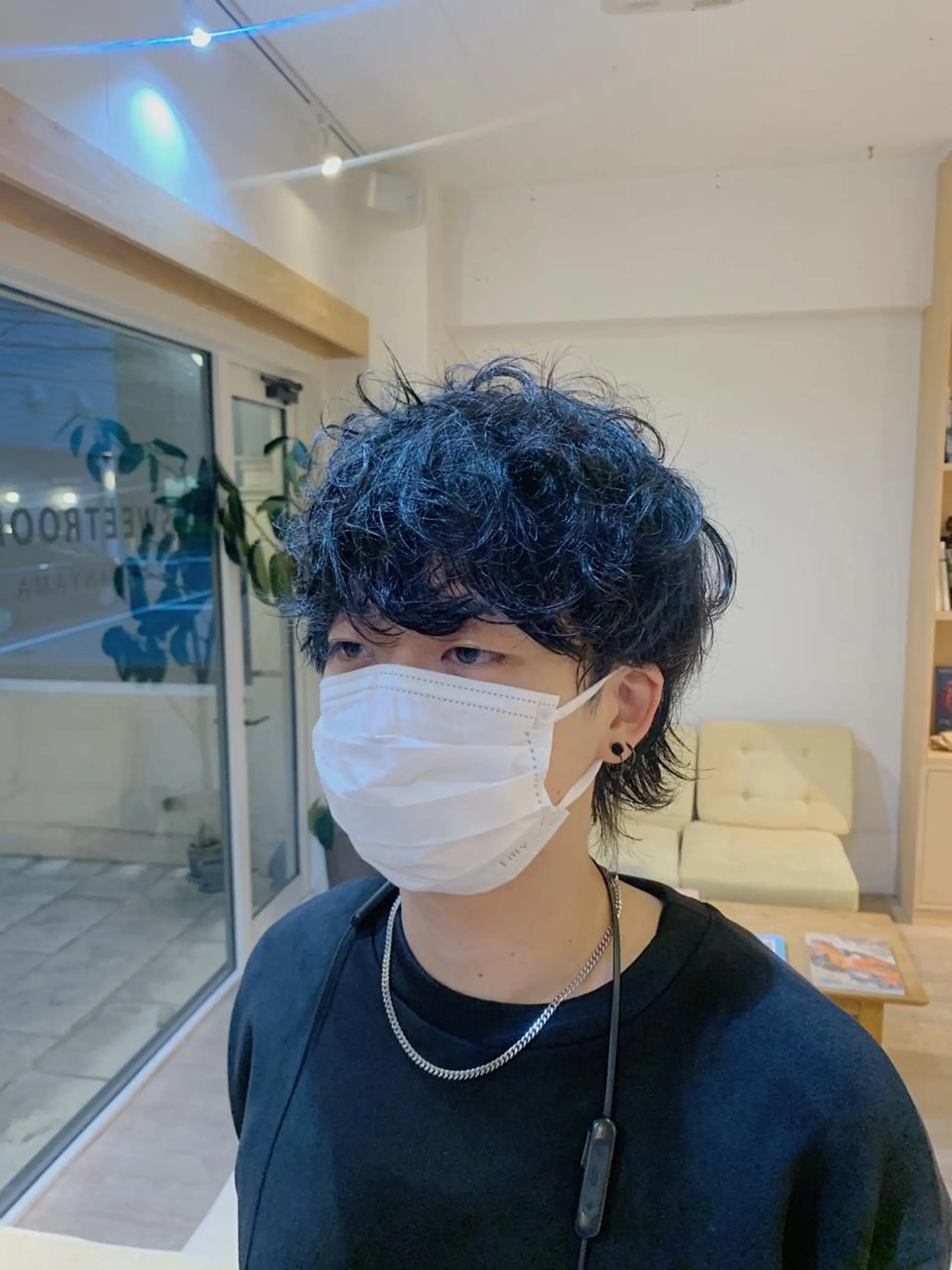 ミディアム パーマ メンズ カット パーマ ‪🌿パーマ大好評 メンズヘア🌿ワタルのヘアスタイル