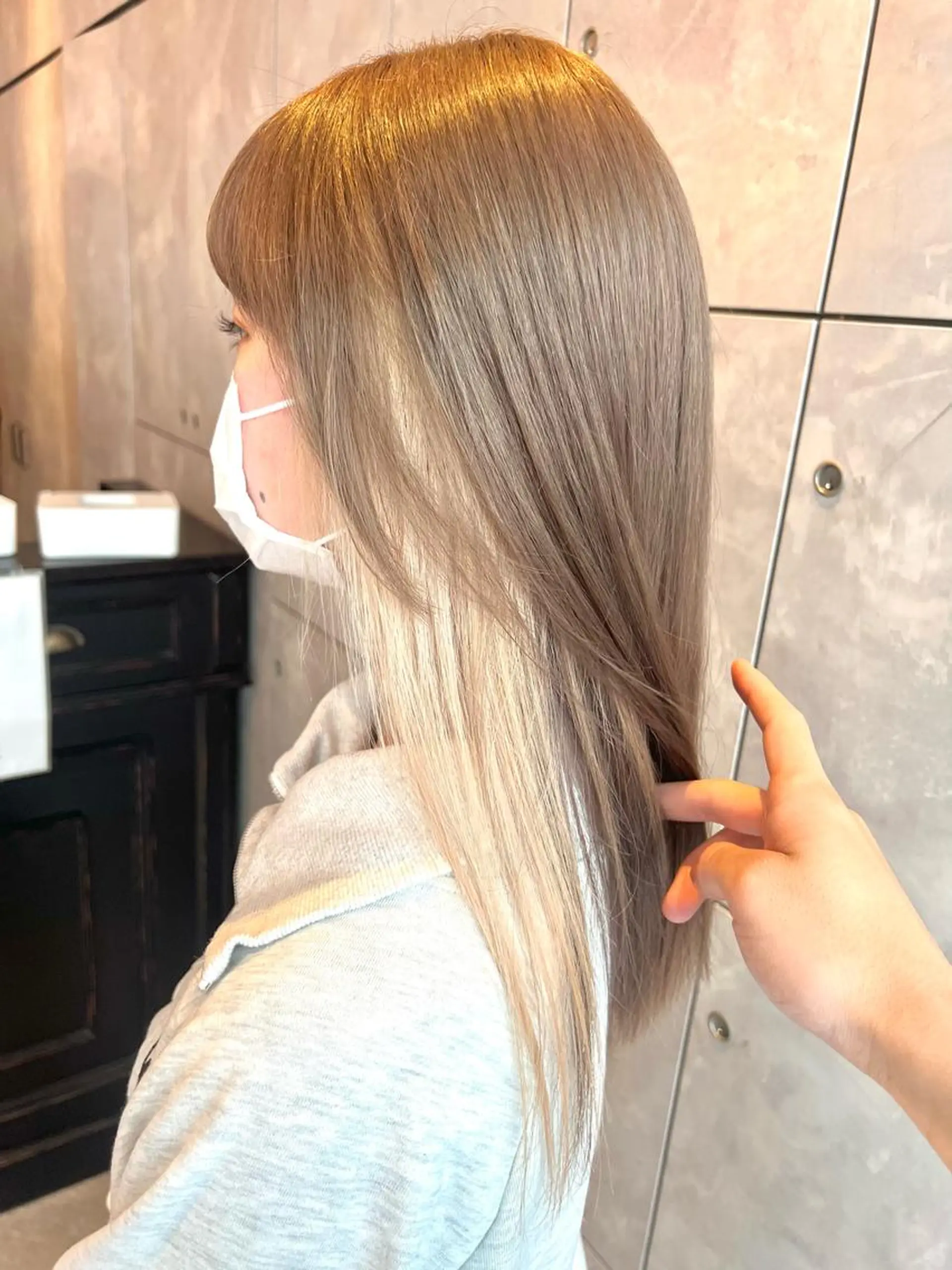 セミロング カラー ヘアアレンジ ヘアカラー トリートメント ヘッドスパ ヘアセット 🌈インナーカラー ‘ショウマ’🌈のヘアスタイル