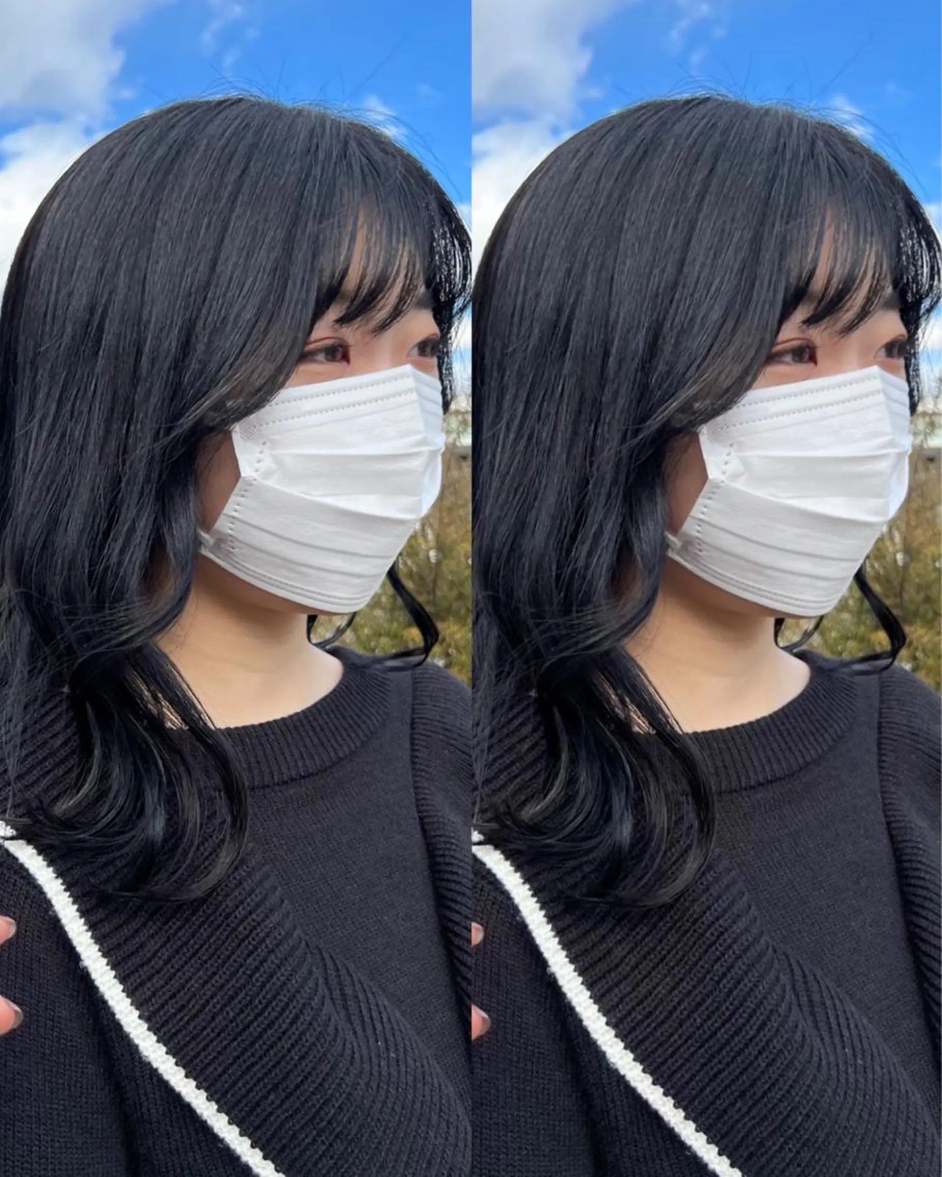 ミディアム カラー ヘアセット 名古屋/髪質改善/ 透明感SHIZUKAのヘアスタイル