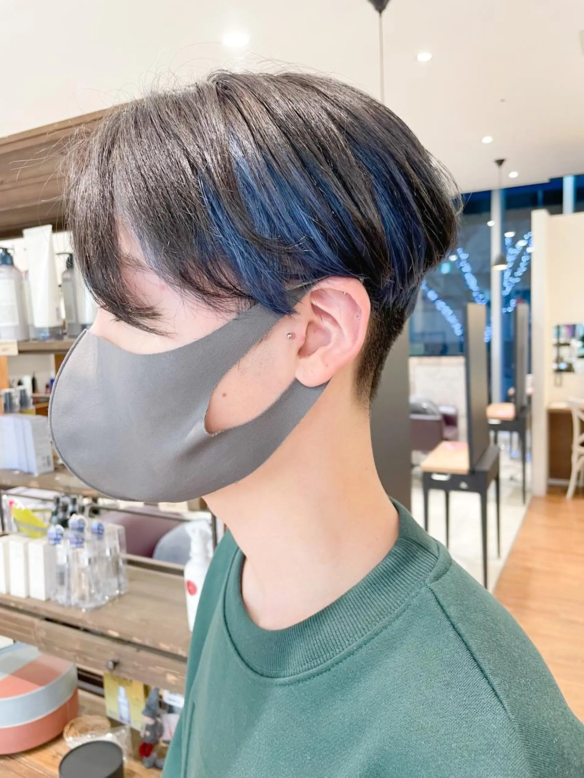 ショート カラー ブルーカラー ヘアカラー 髪質改善/ブリーチ 田代 龍我のヘアスタイル