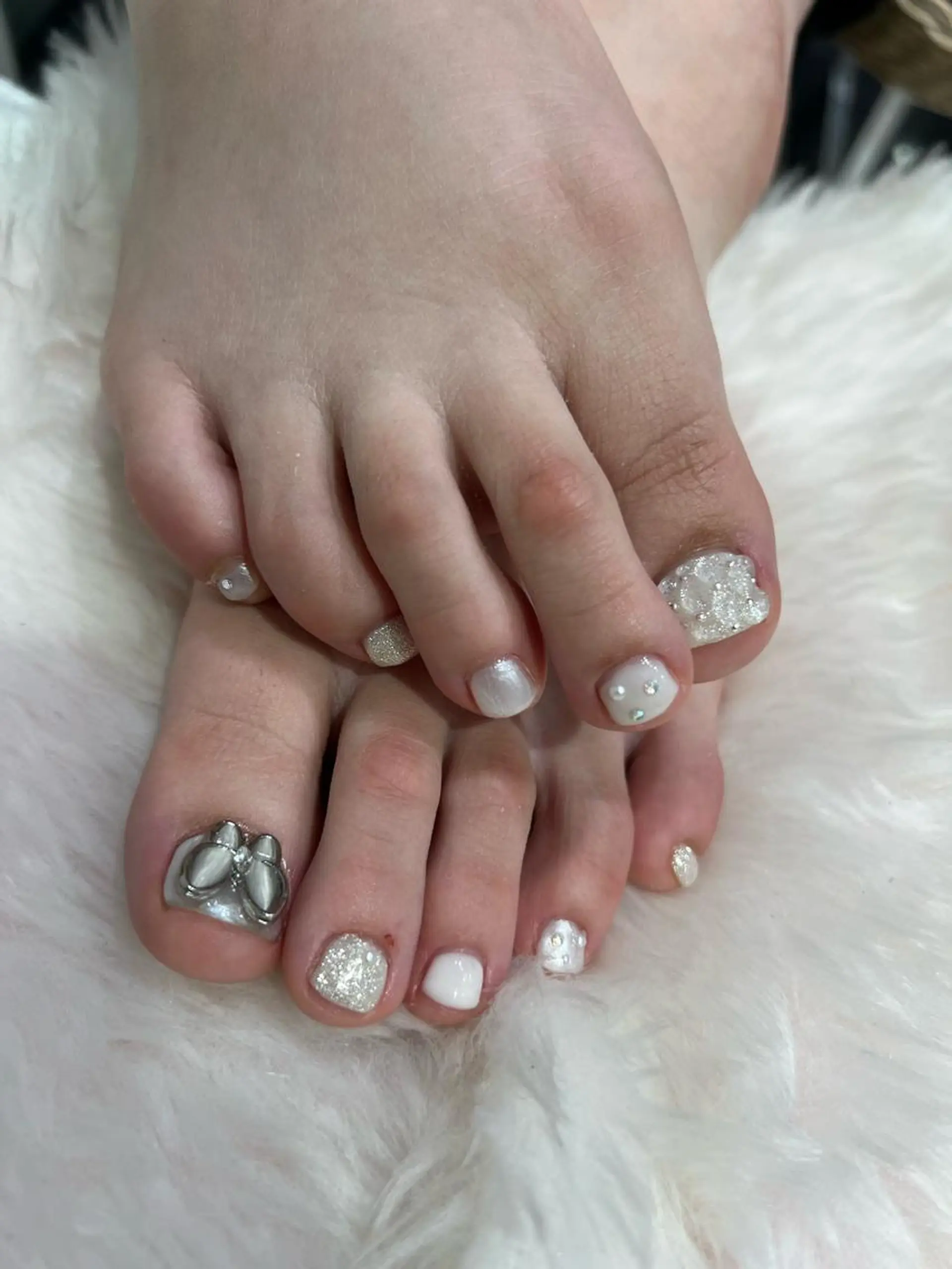 ネイル フットネイル なぽ ❤︎ y2k/韓国nailのネイルデザイン