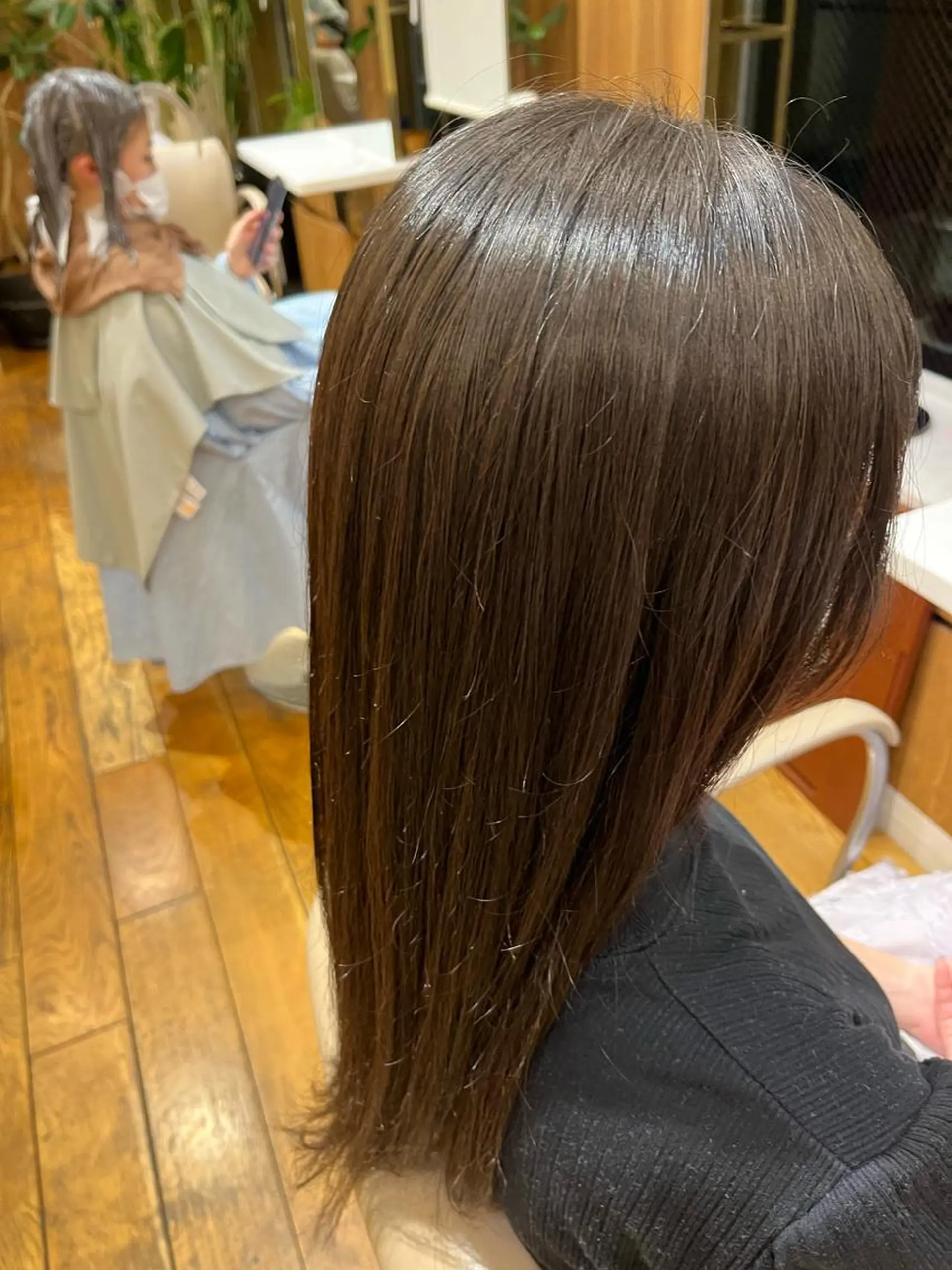 セミロング パーマ 門崎未依/レイヤー/ メンズカット🪿のヘアスタイル