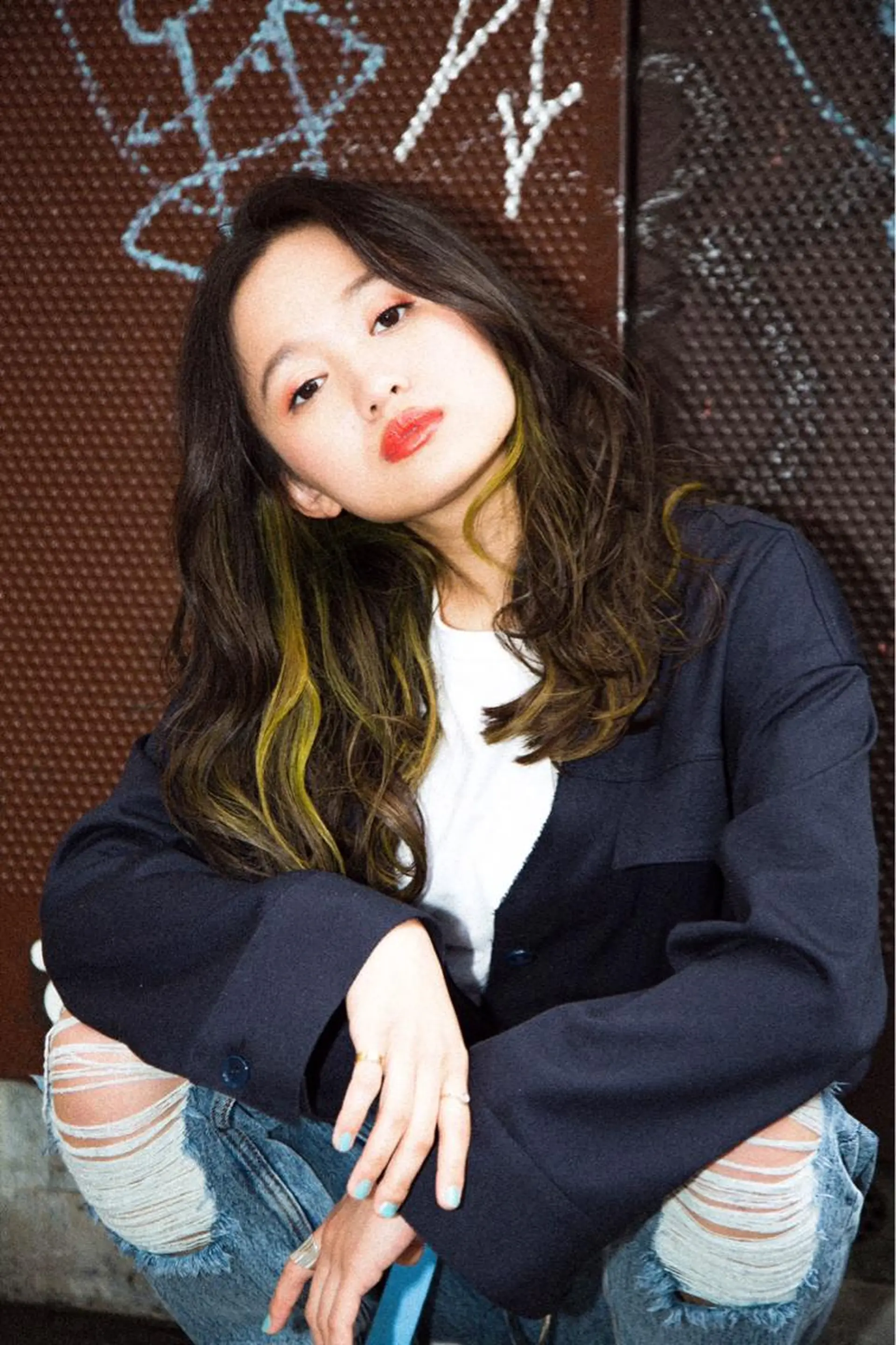 ロング カラー インナーカラー 砂川 航のヘアスタイル