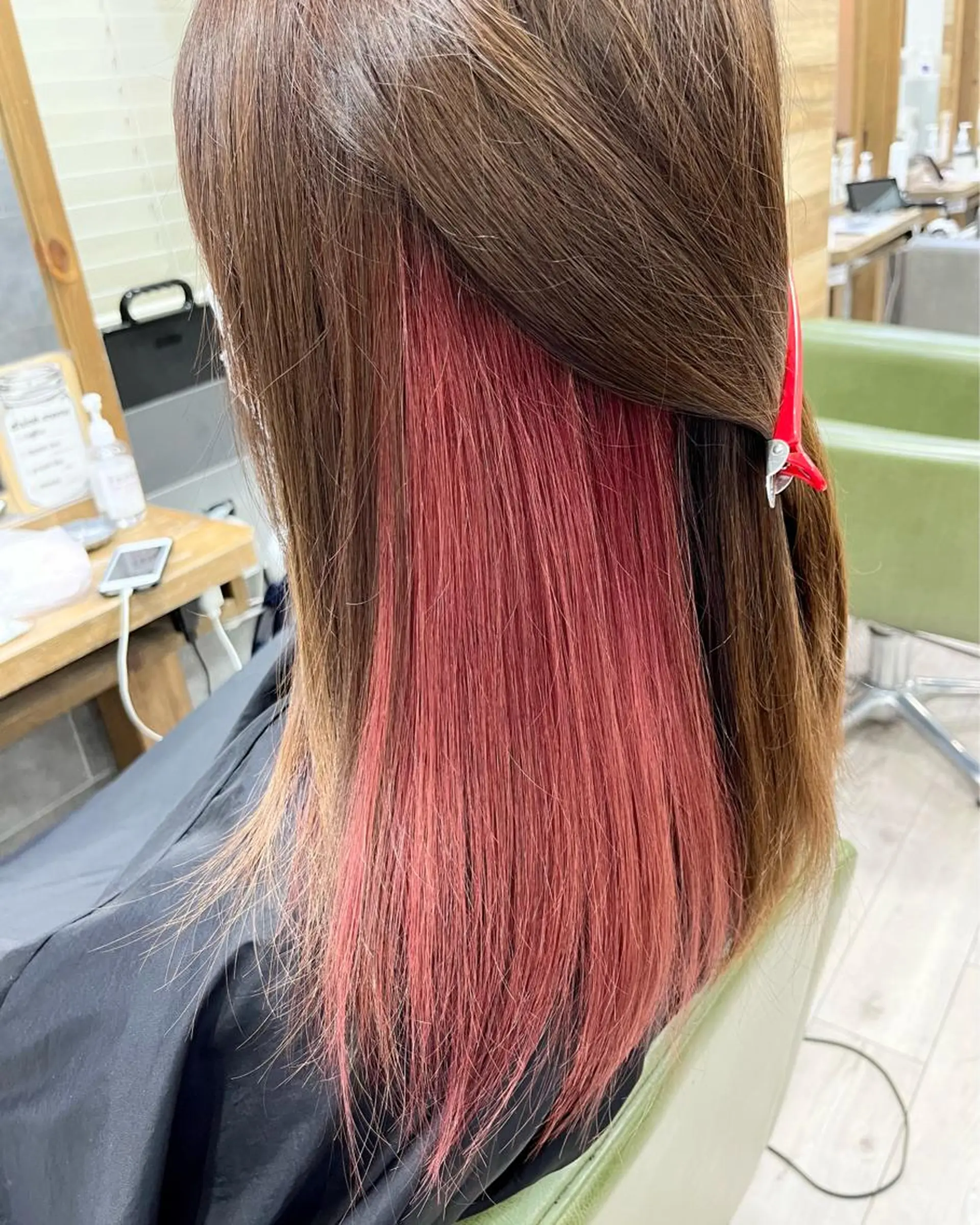 ミディアム カラー メンズ メンズブリーチ メンズインナーカラー ブリーチ インナーカラー ブリーチなしカラー カットモデル募集🐺 らいと💎のヘアスタイル