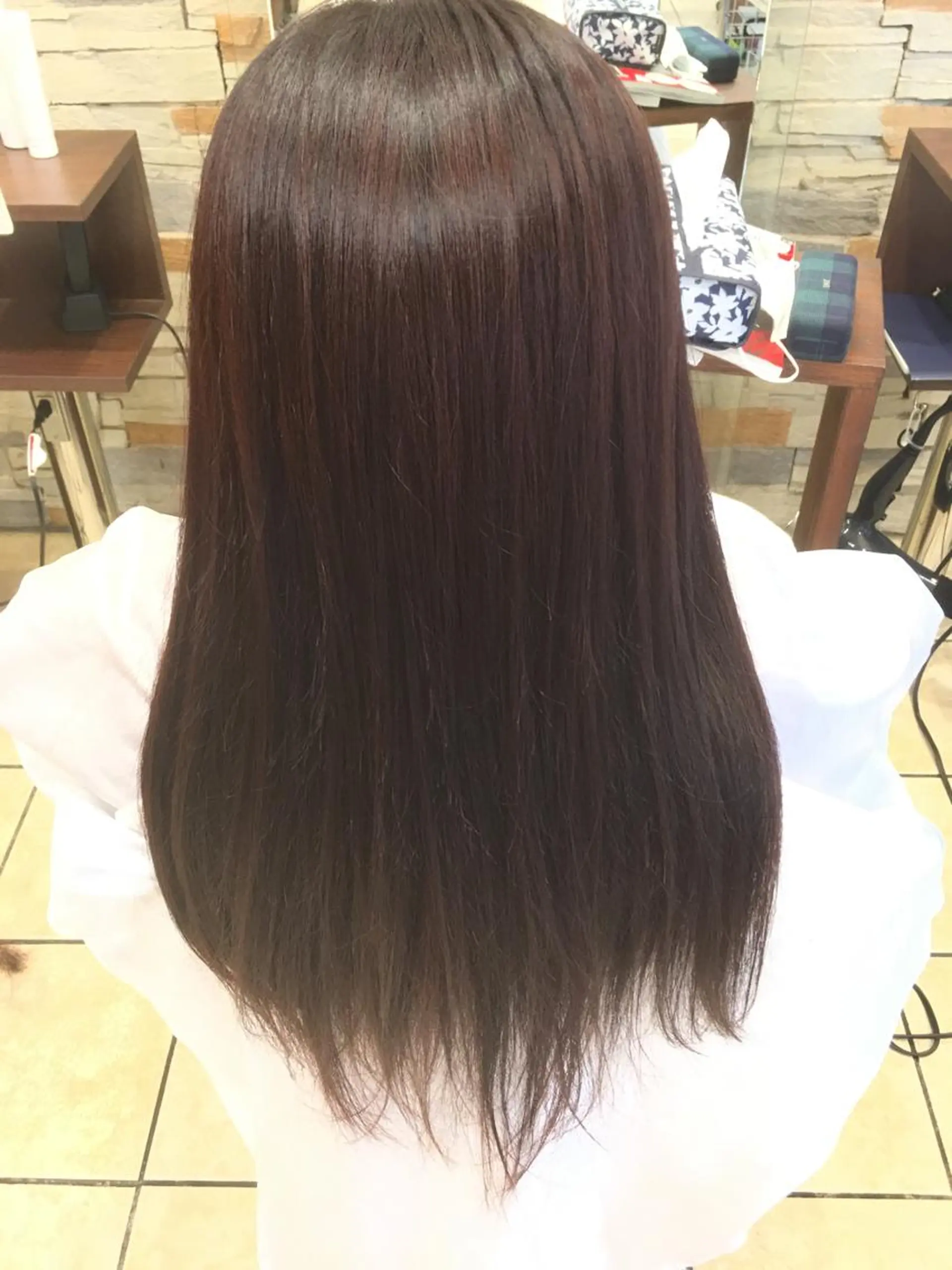ロング カラー ハイライトカラー レッドカラー ハイライト TAKA 髪質改善のヘアスタイル