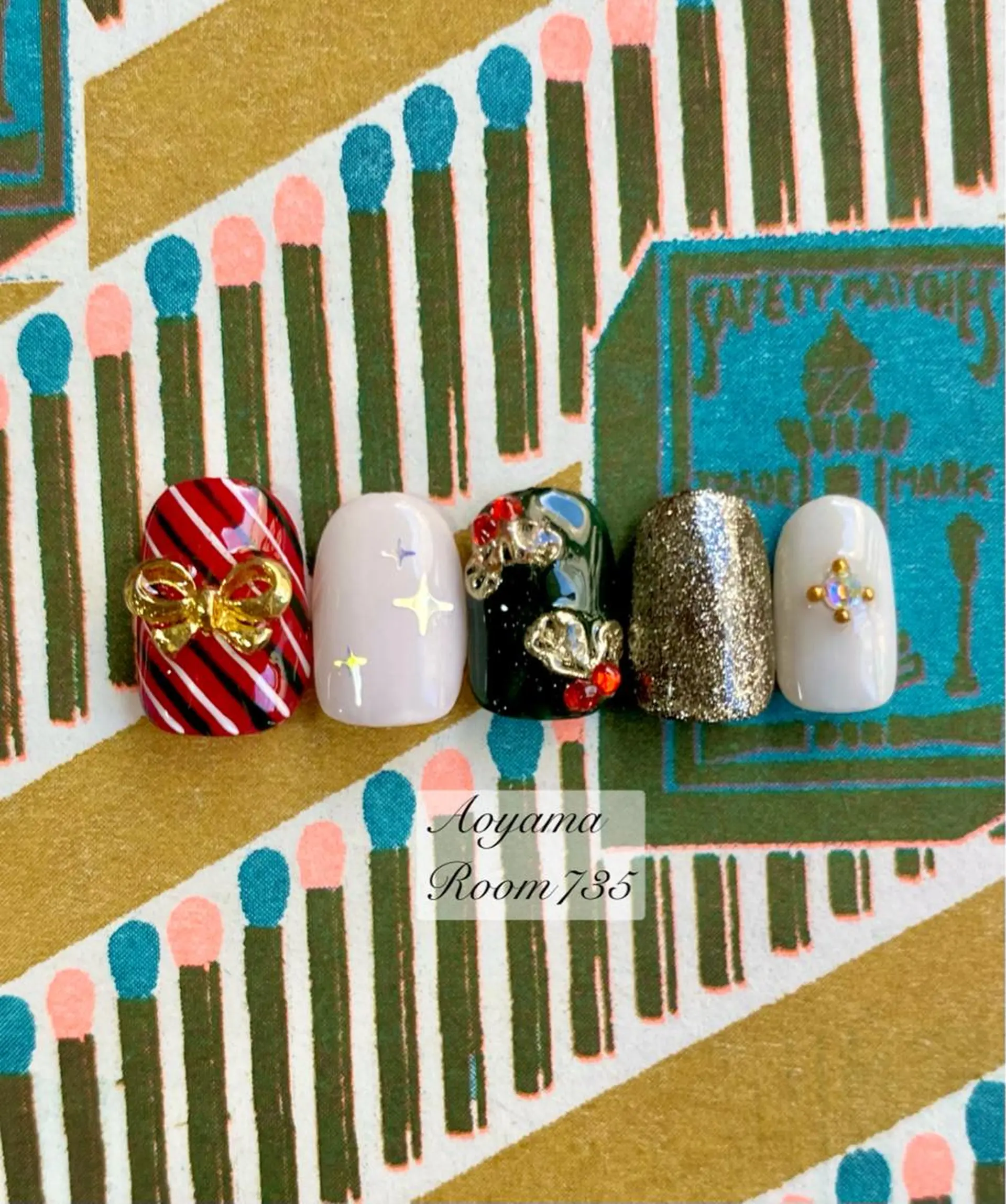 ネイル 冬ネイル クリスマス 青山ルーム735 yukiのネイルデザイン