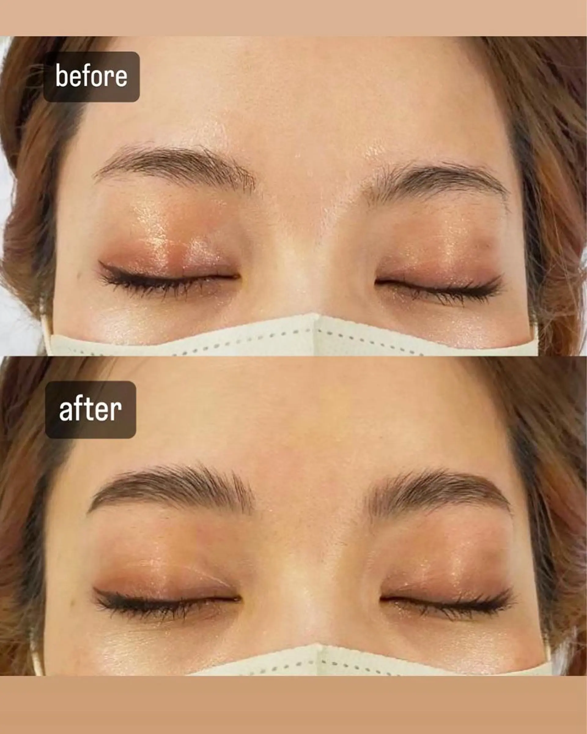 アイブロウ ハリウッドブロウリフト petitchou eyelashのマツエク・マツパデザイン