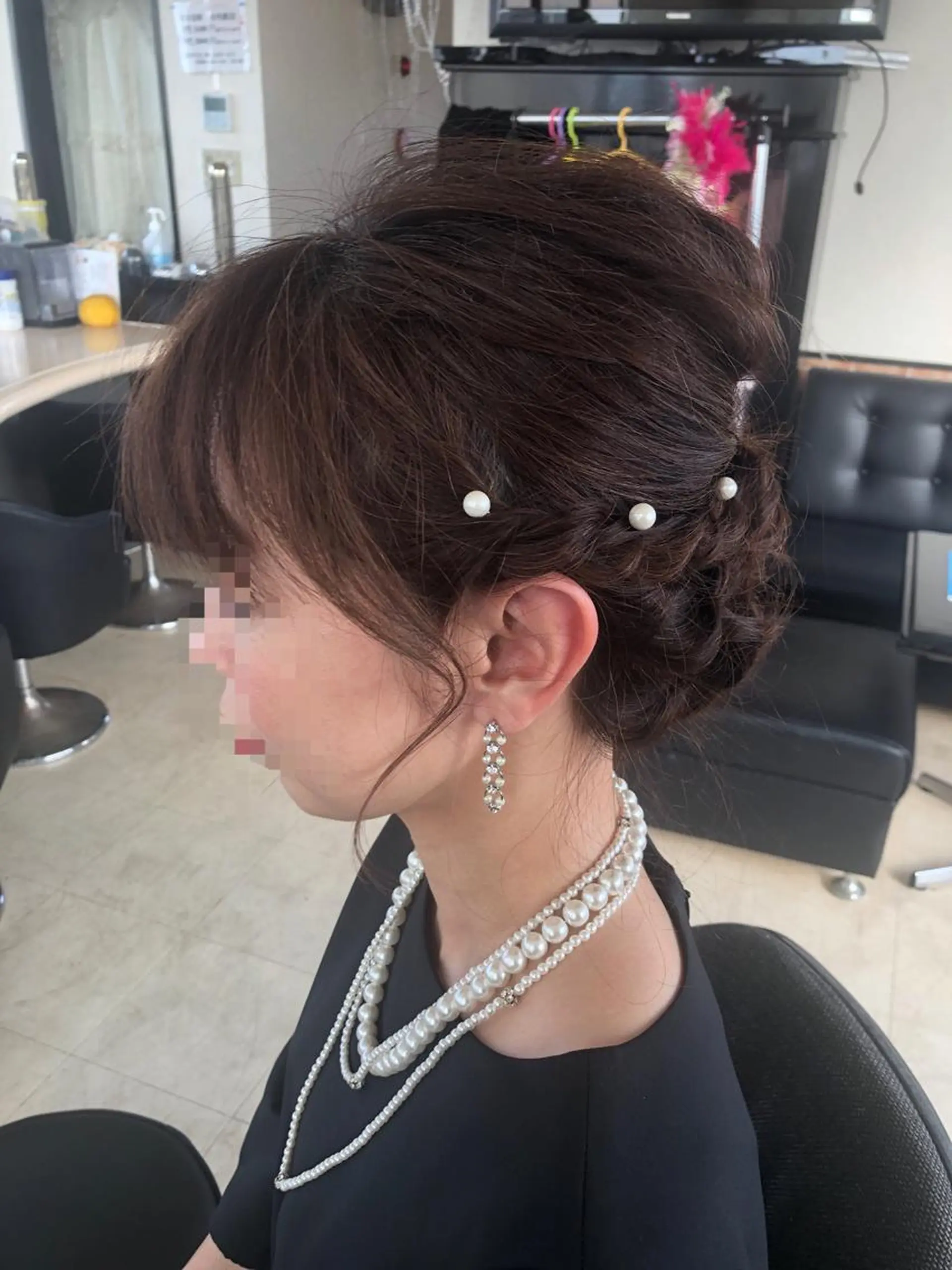 ロング カラー パーマ ヘアアレンジ メンズ キッズ ネイル マツエク・マツパ 銀河 ティンガーラのヘアスタイル