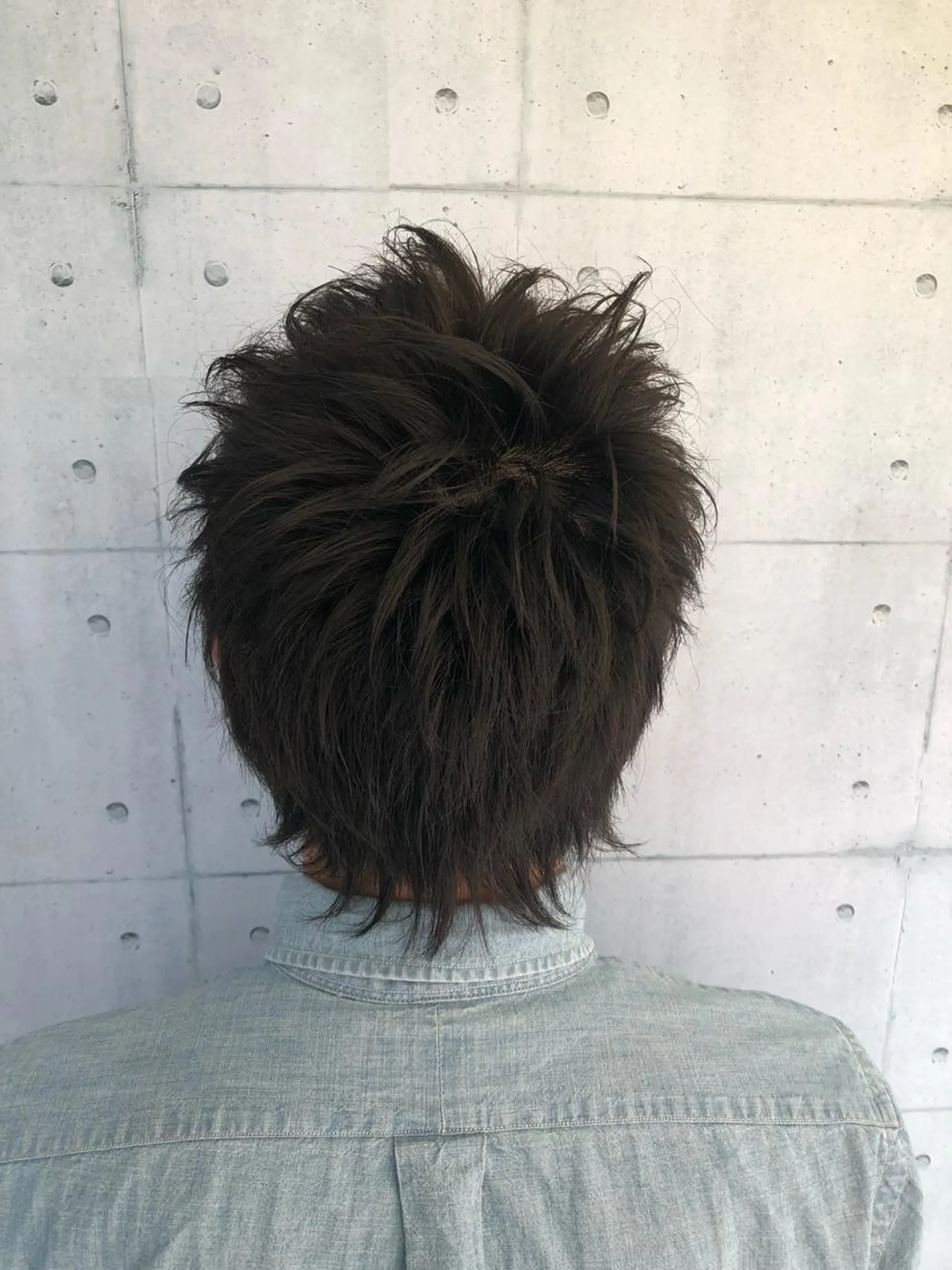 ショート パーマ メンズ メンズウルフカット ショートヘア ウルフカット 北脇 健治のヘアスタイル