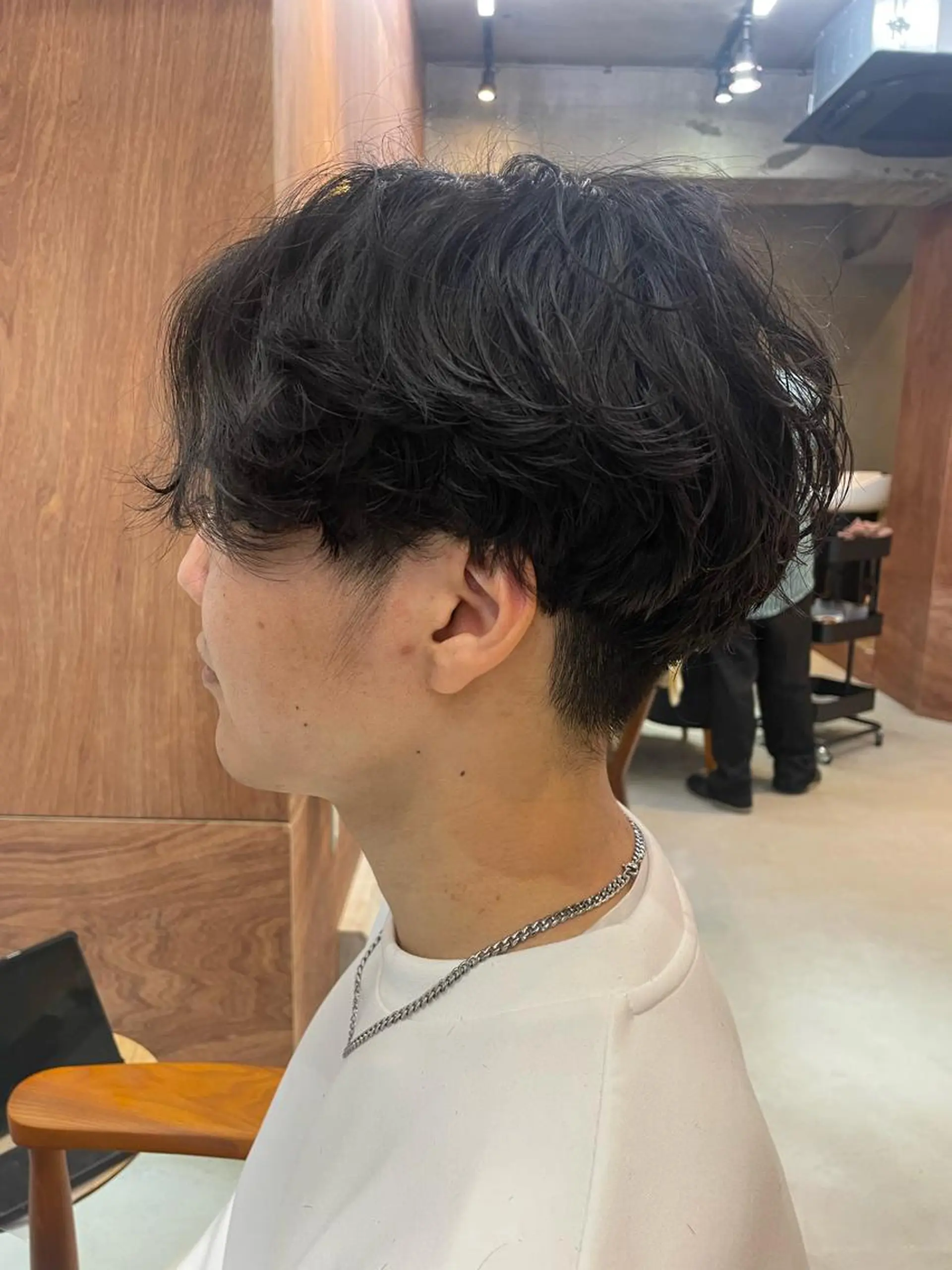 ショート パーマ メンズ センターパート メンズパーマ 刈り上げ スパイラルパーマ カット パーマ トリートメント ヘッドスパ ✨ショート、ボブ✨ 奈良孝平のヘアスタイル