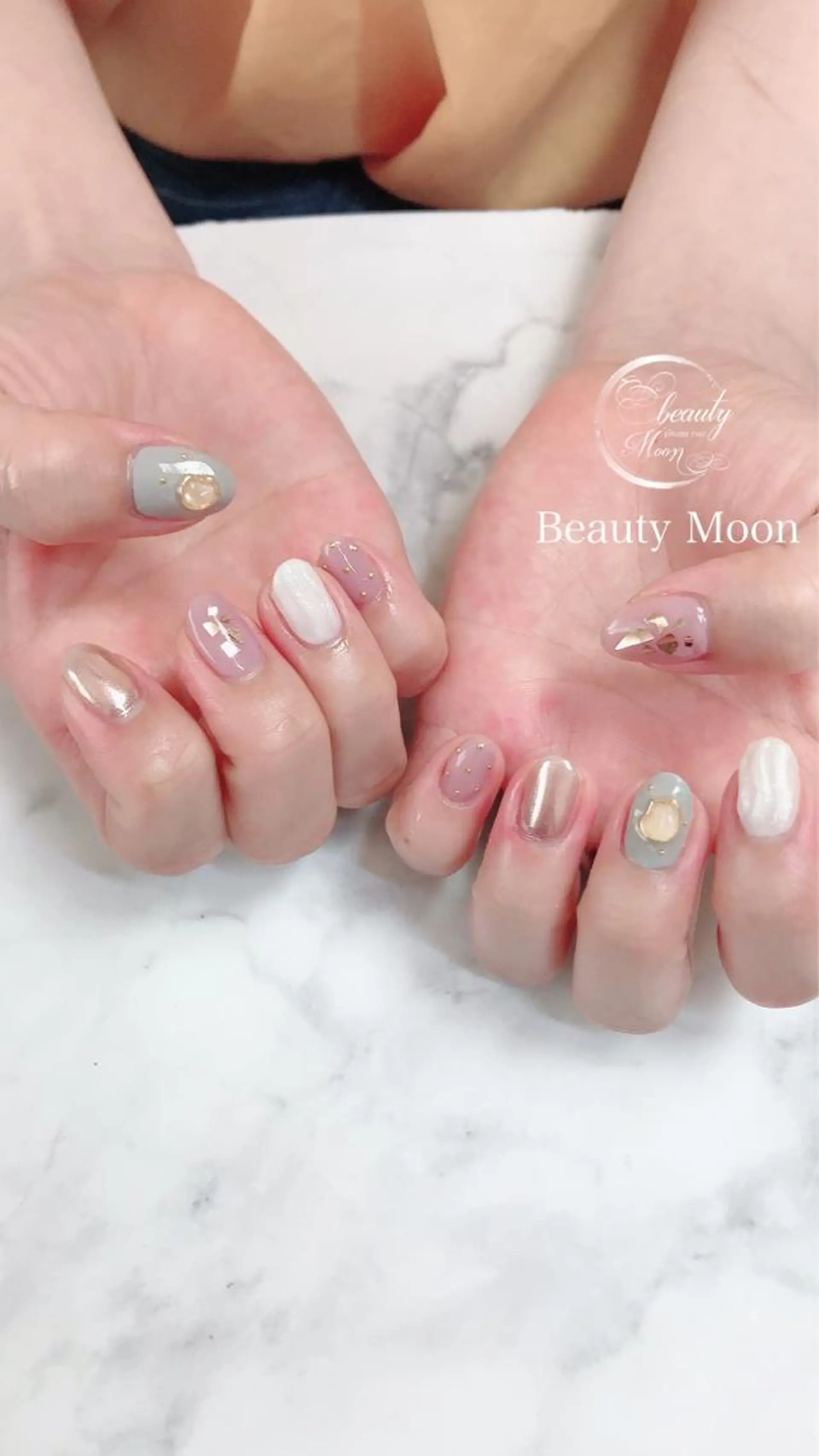 ネイル アートネイル ジェルネイル パラジェル beauty ☪︎moonのネイルデザイン